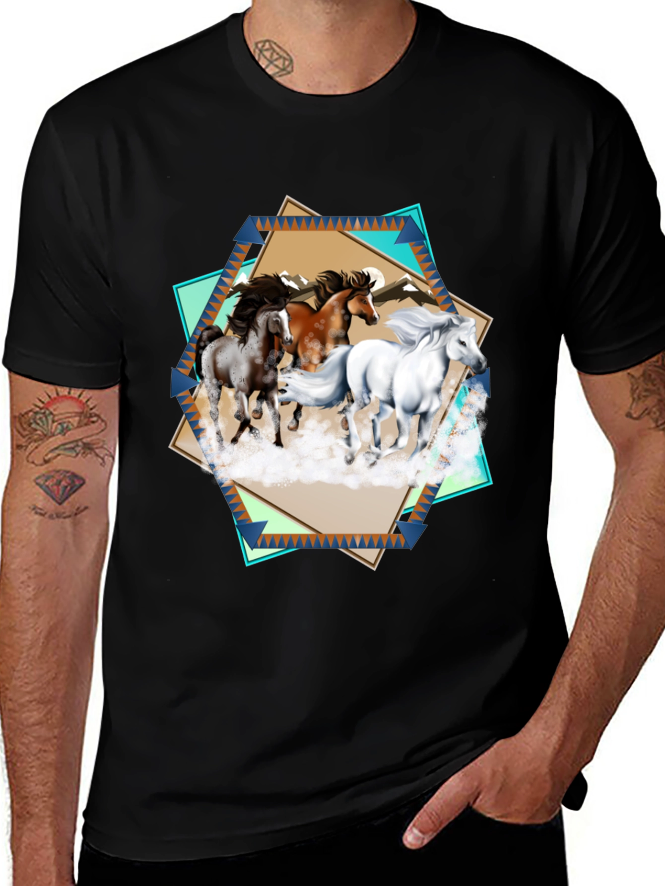 Variant 13 of Wild Horses Graphic Tee