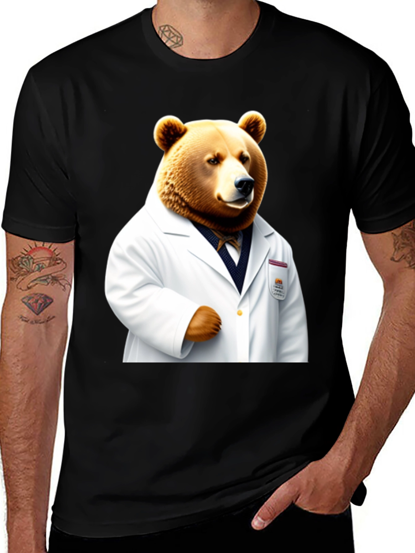 Variant 26 of Bear Doctor T-Shirt - Novelty Animal Tee