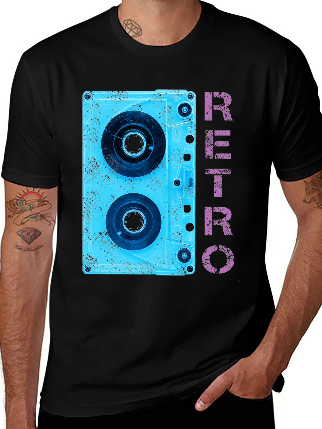 Variant 16 of Retro Cassette Tape Graphic T-Shirt