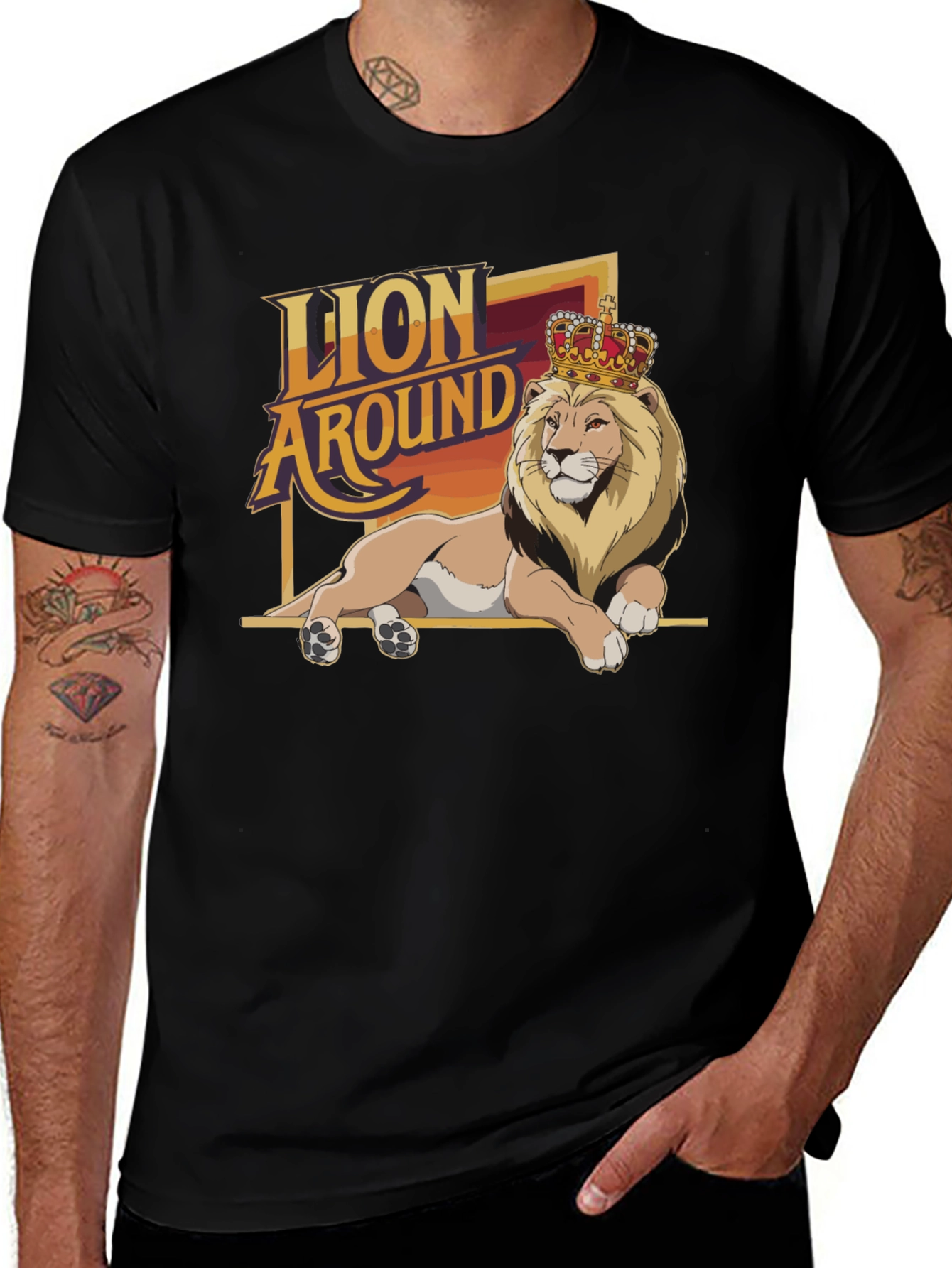 Variant 25 of Lion Around T-Shirt - King of the Jungle Tee