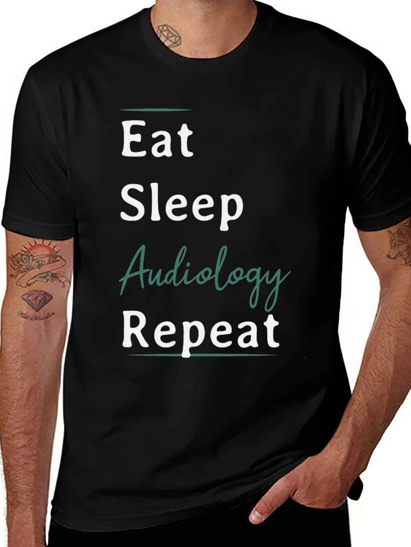 Eat Sleep Audiology Repeat T-Shirt