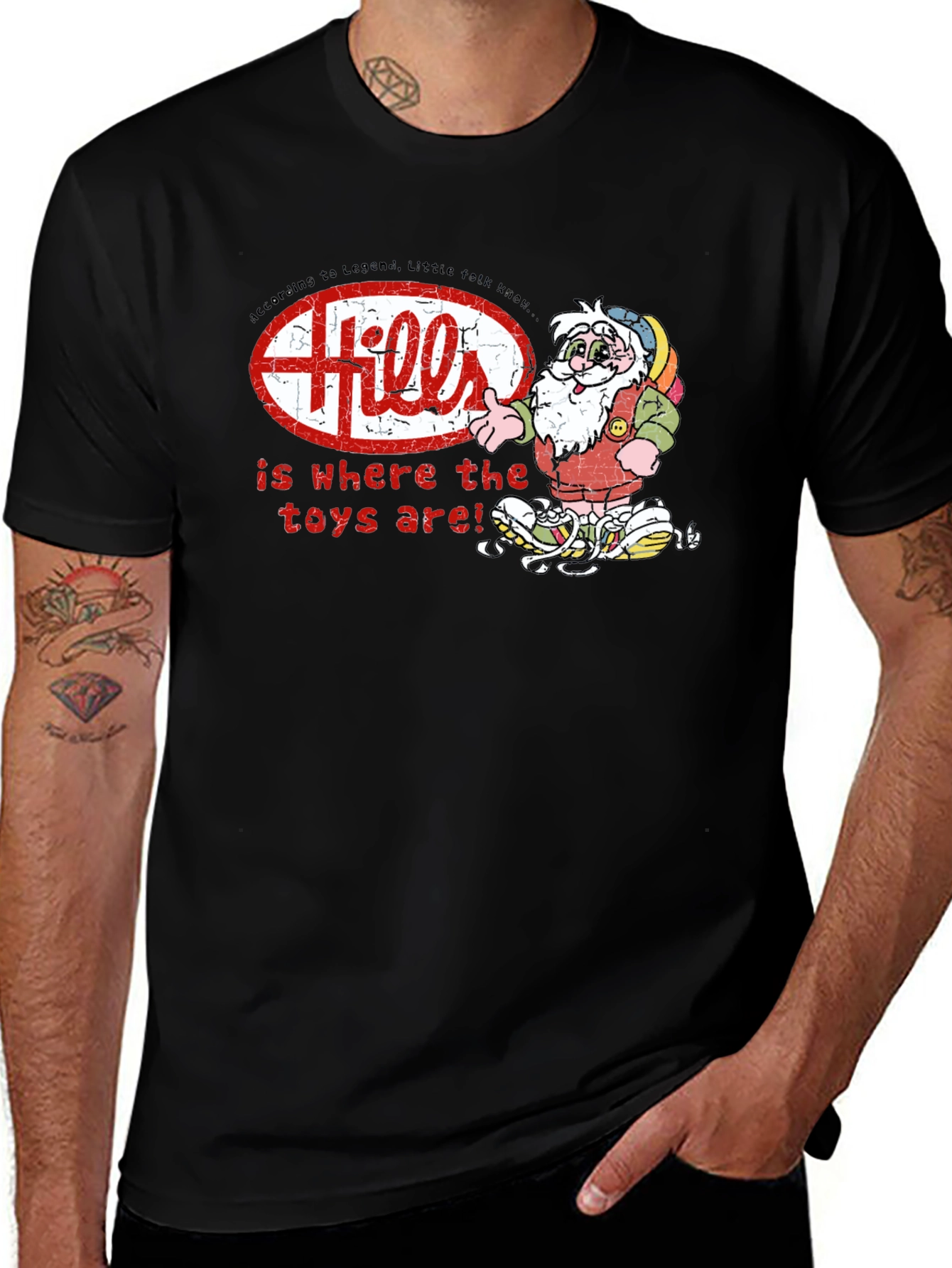 Variant 7 of Vintage Style "Hills" Graphic T-Shirt