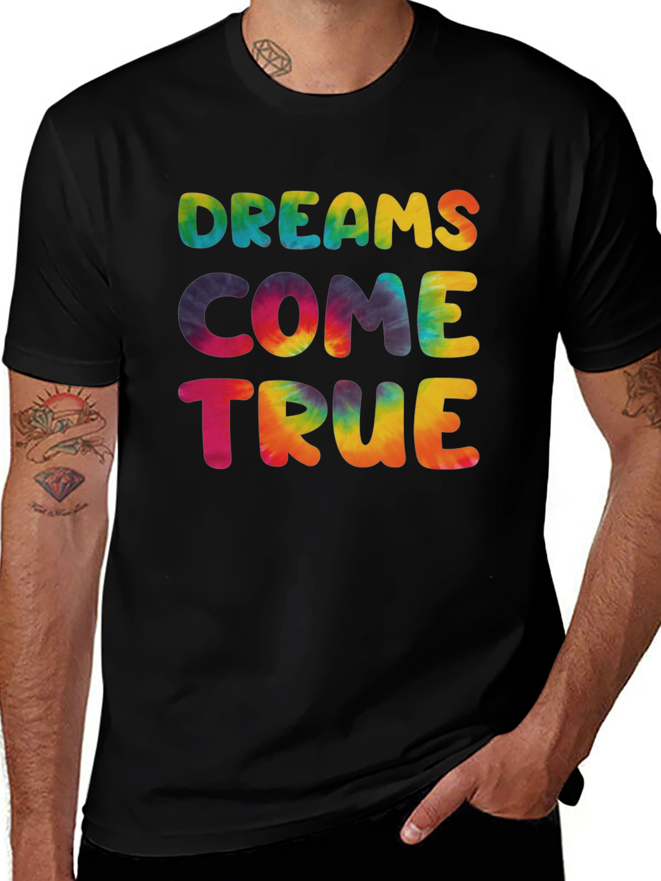 Variant 19 of Dreams Come True Tie-Dye Graphic Tee