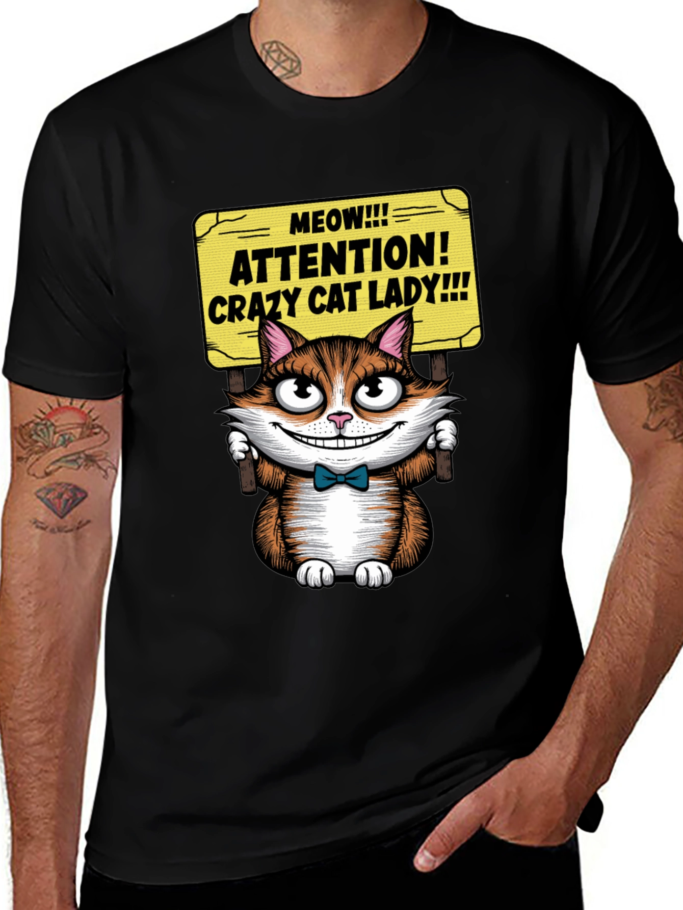 Variant 5 of Crazy Cat Lady Graphic Tee