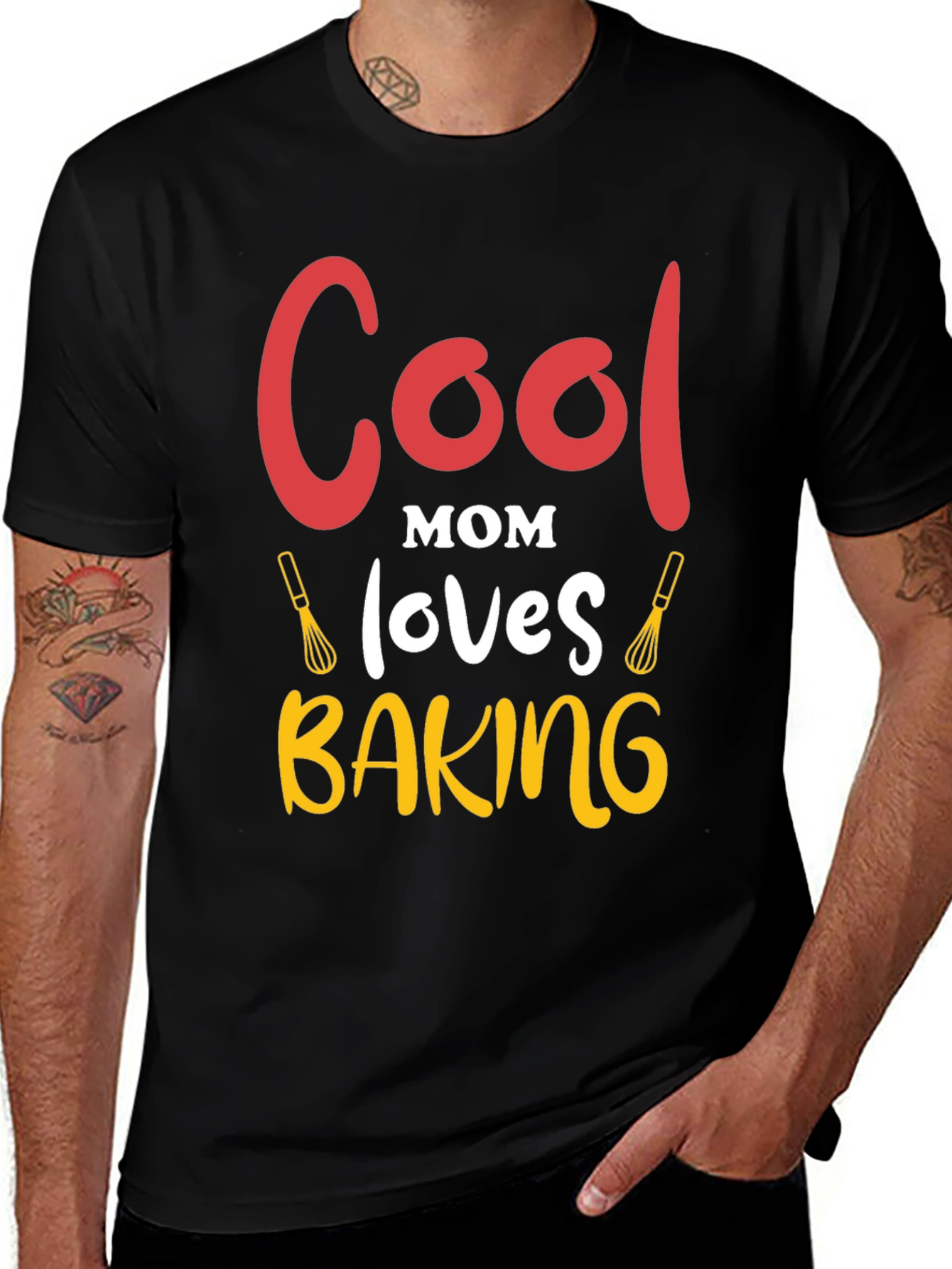 Variant 30 of Cool Mom Baking Graphic T-Shirt