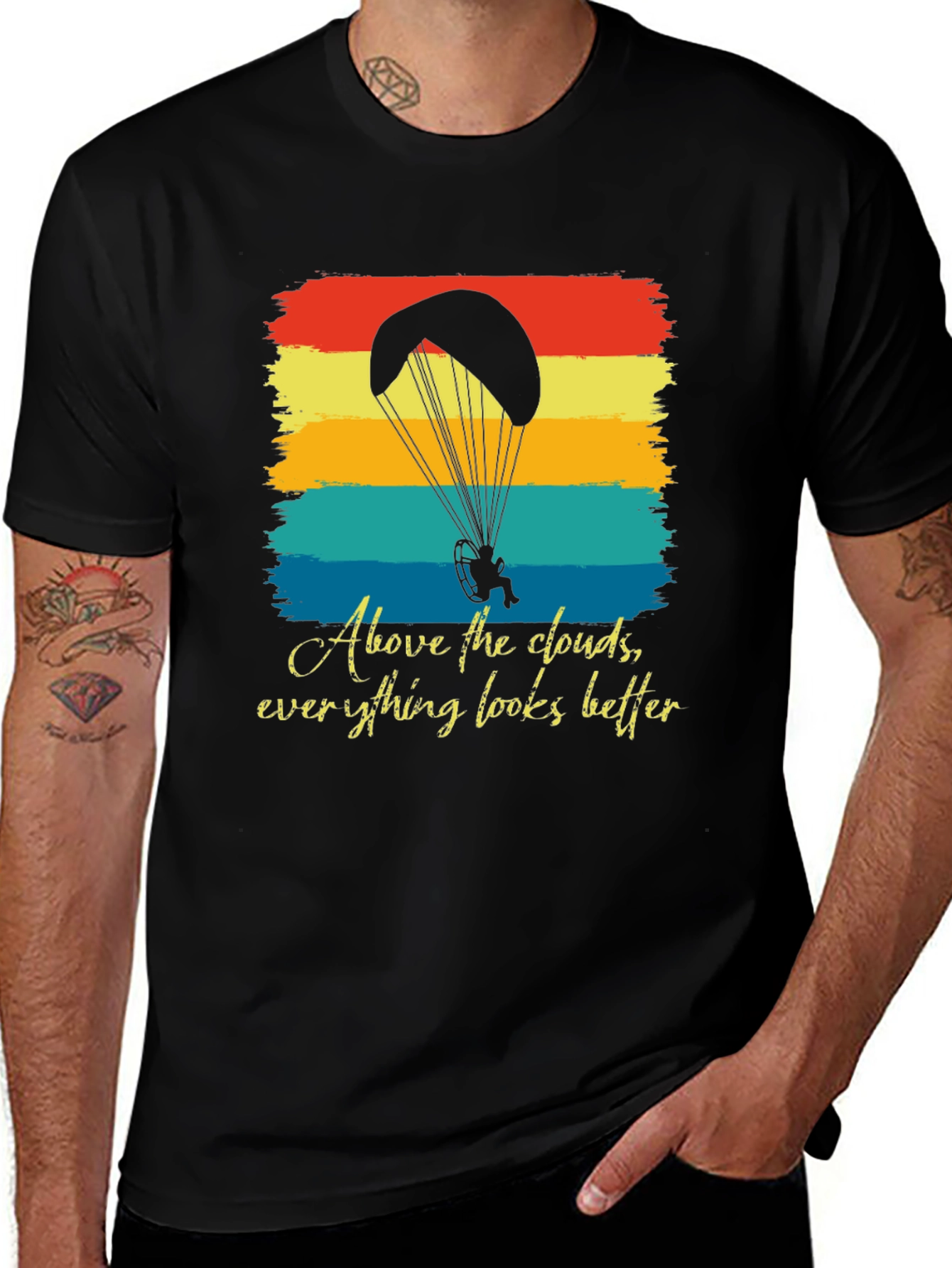 Variant 15 of Vintage Paragliding Graphic Tee