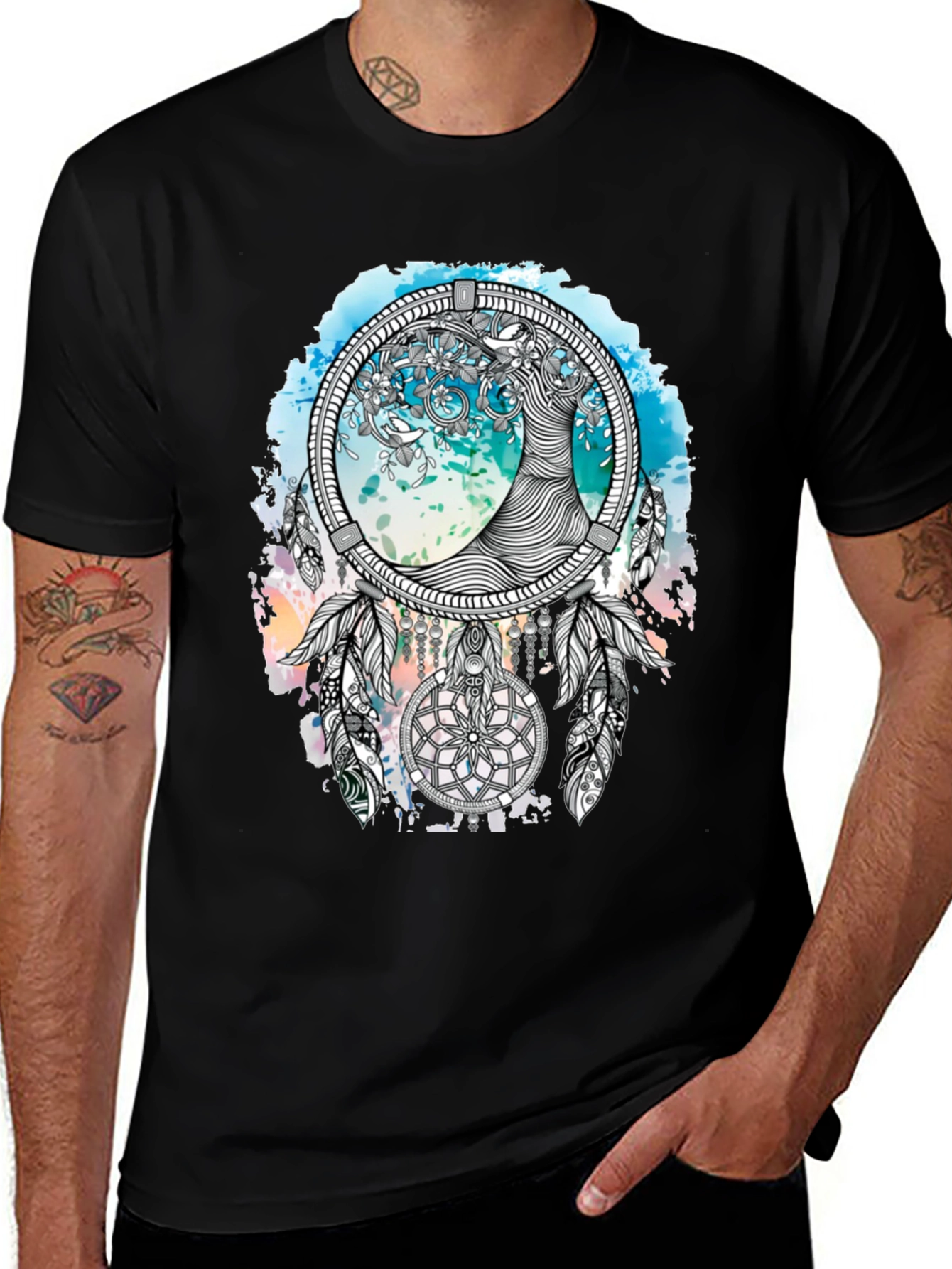 Variant 4 of Tree of Life Dreamcatcher Graphic Tee