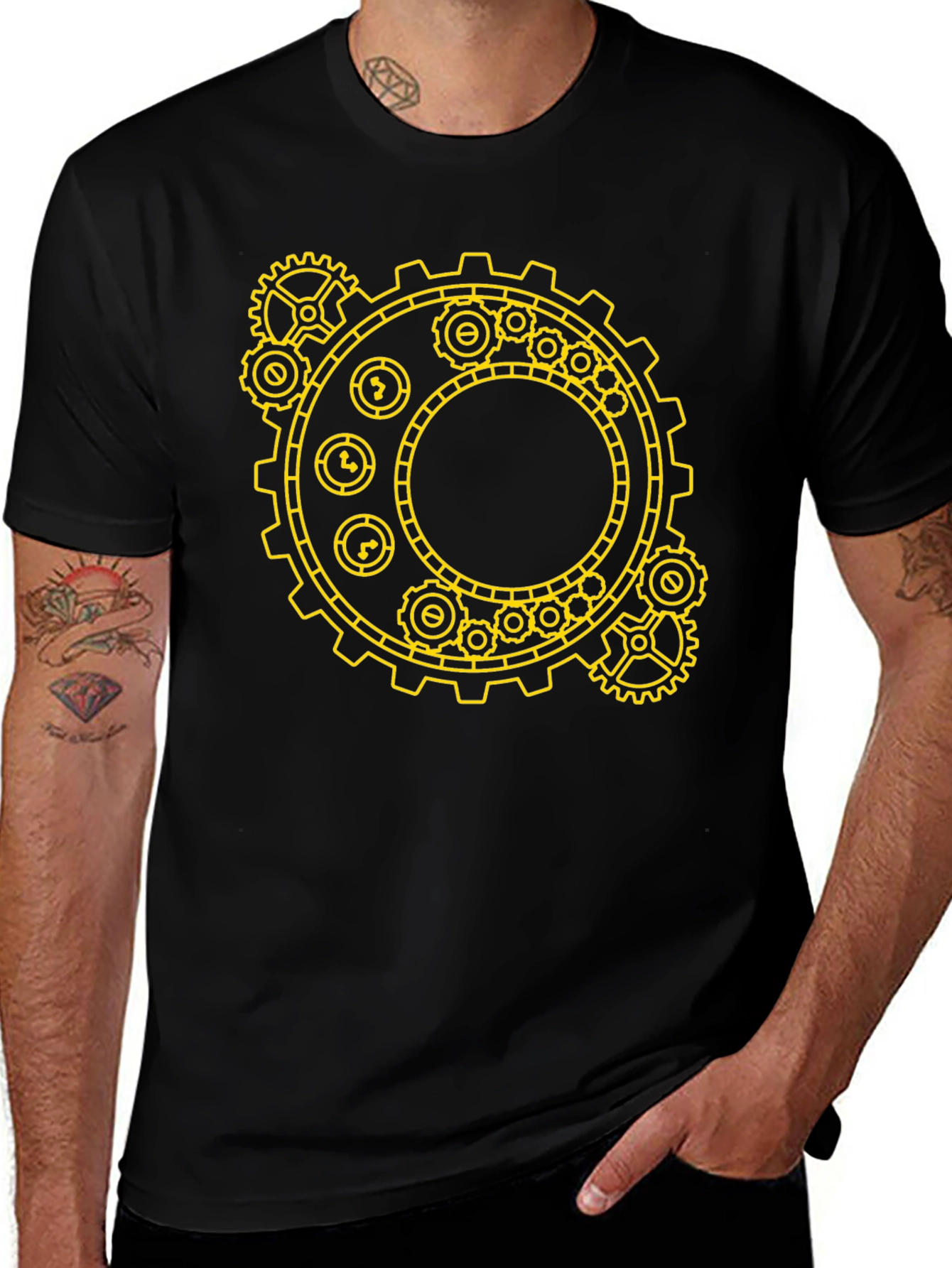 Steampunk Gear Graphic T-Shirt