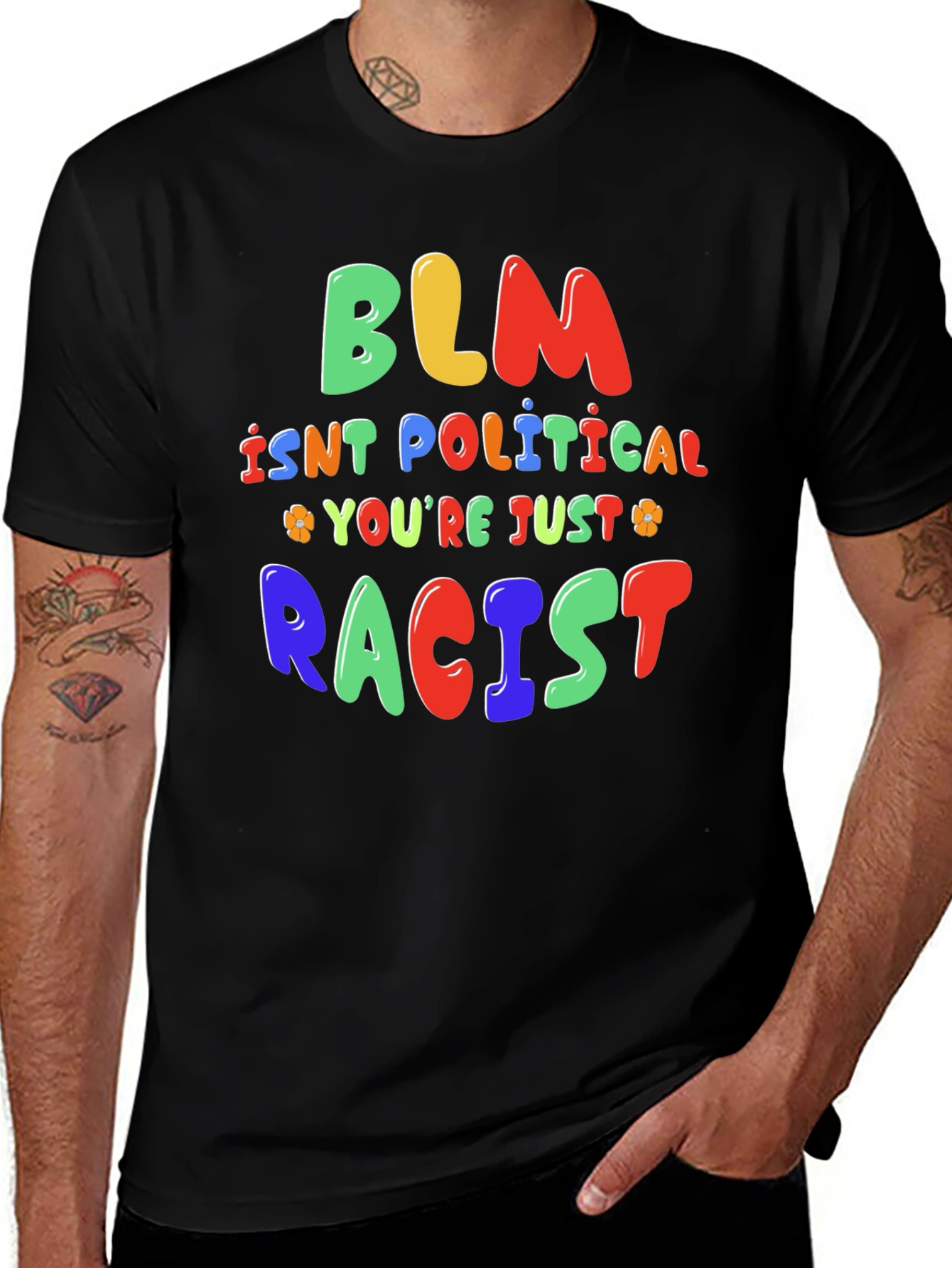 Variant 19 of BLM Isn't Political T-Shirt - Statement Tee