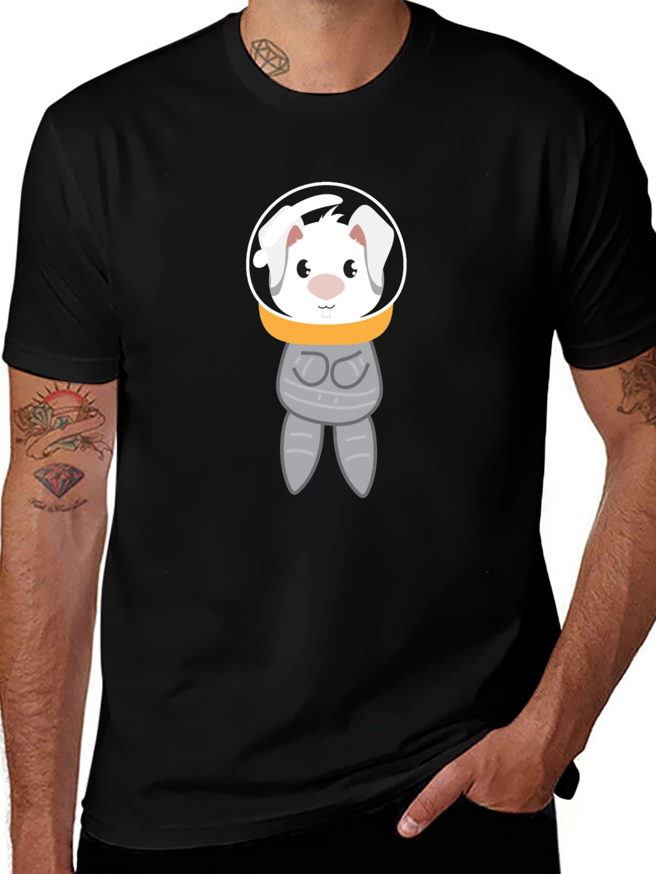 Variant 23 of Astronaut Bunny Graphic T-Shirt