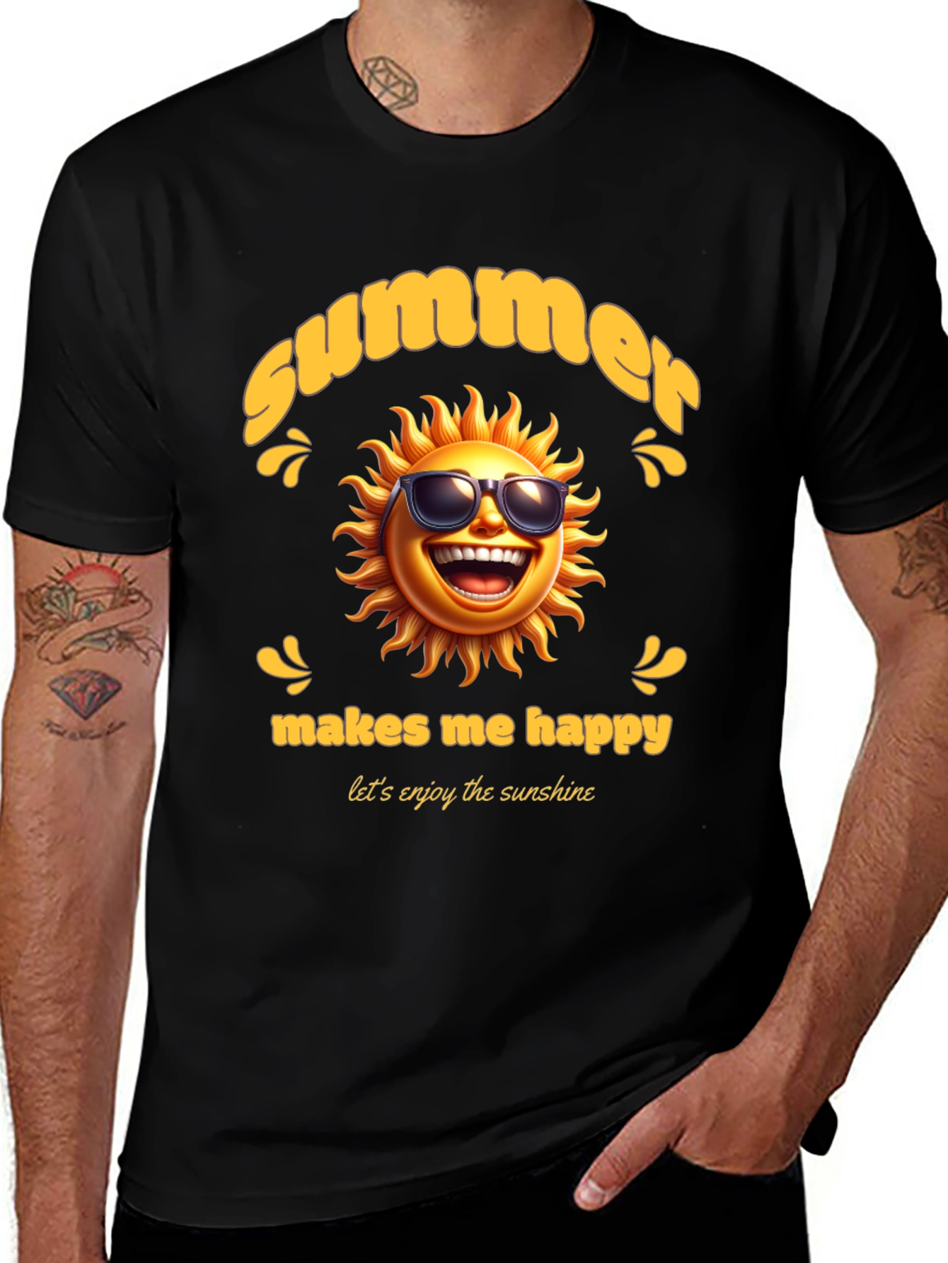 Variant 29 of Summer Sun T-Shirt - Makes Me Happy