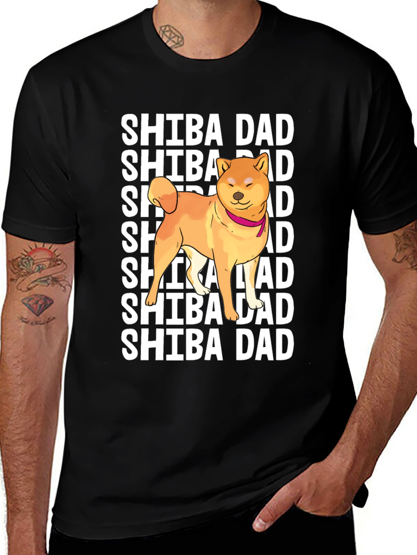 Shiba Dad T-Shirt - Dog Lover Apparel