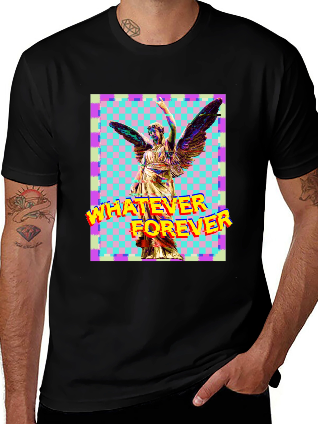 Whatever Forever Graphic Tee - Unisex Black T-Shirt