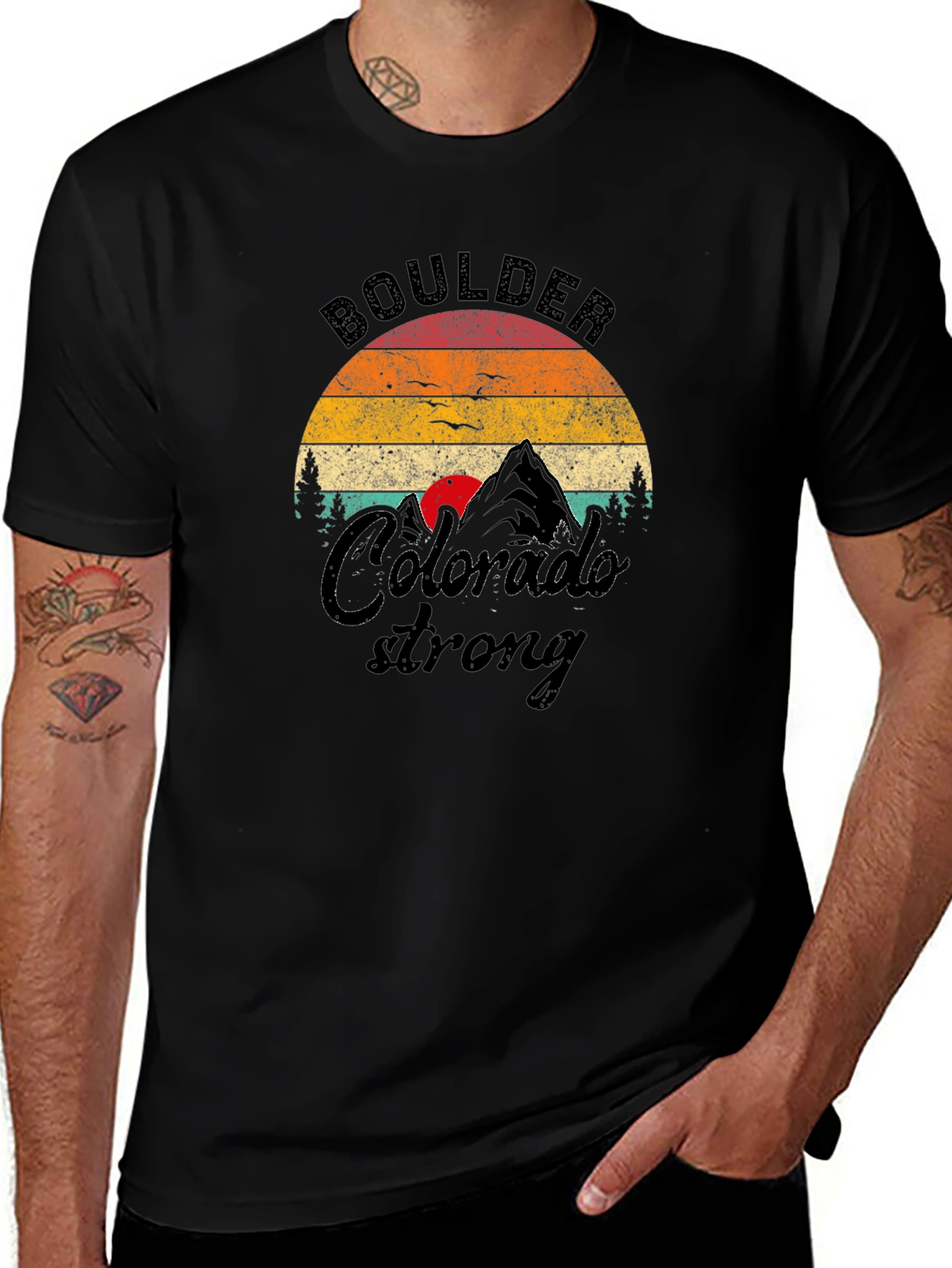 Boulder Colorado Strong Graphic T-Shirt