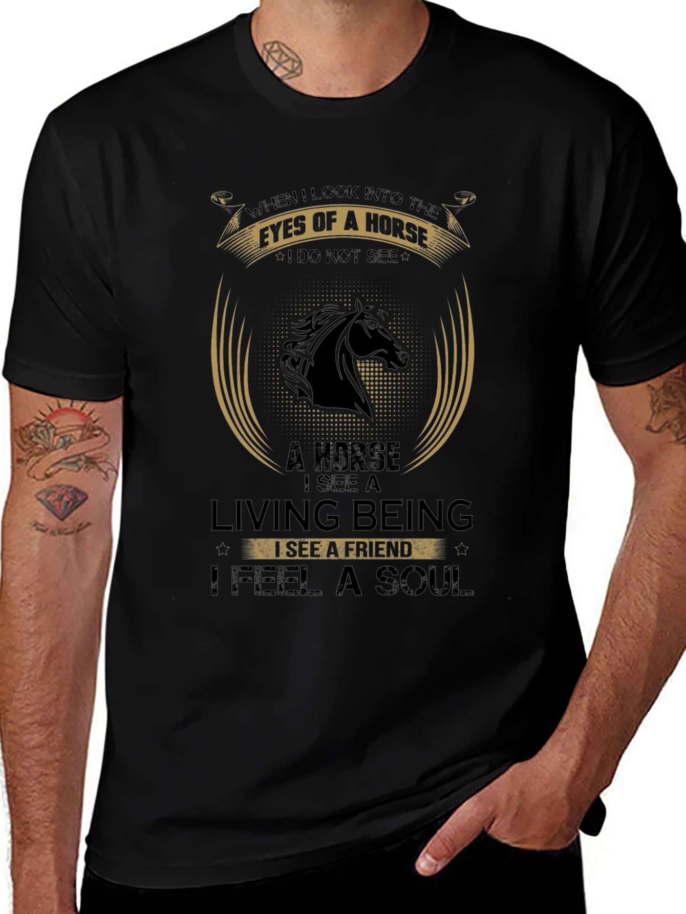 Variant 25 of Horse Lover's T-Shirt - Eyes of a Horse