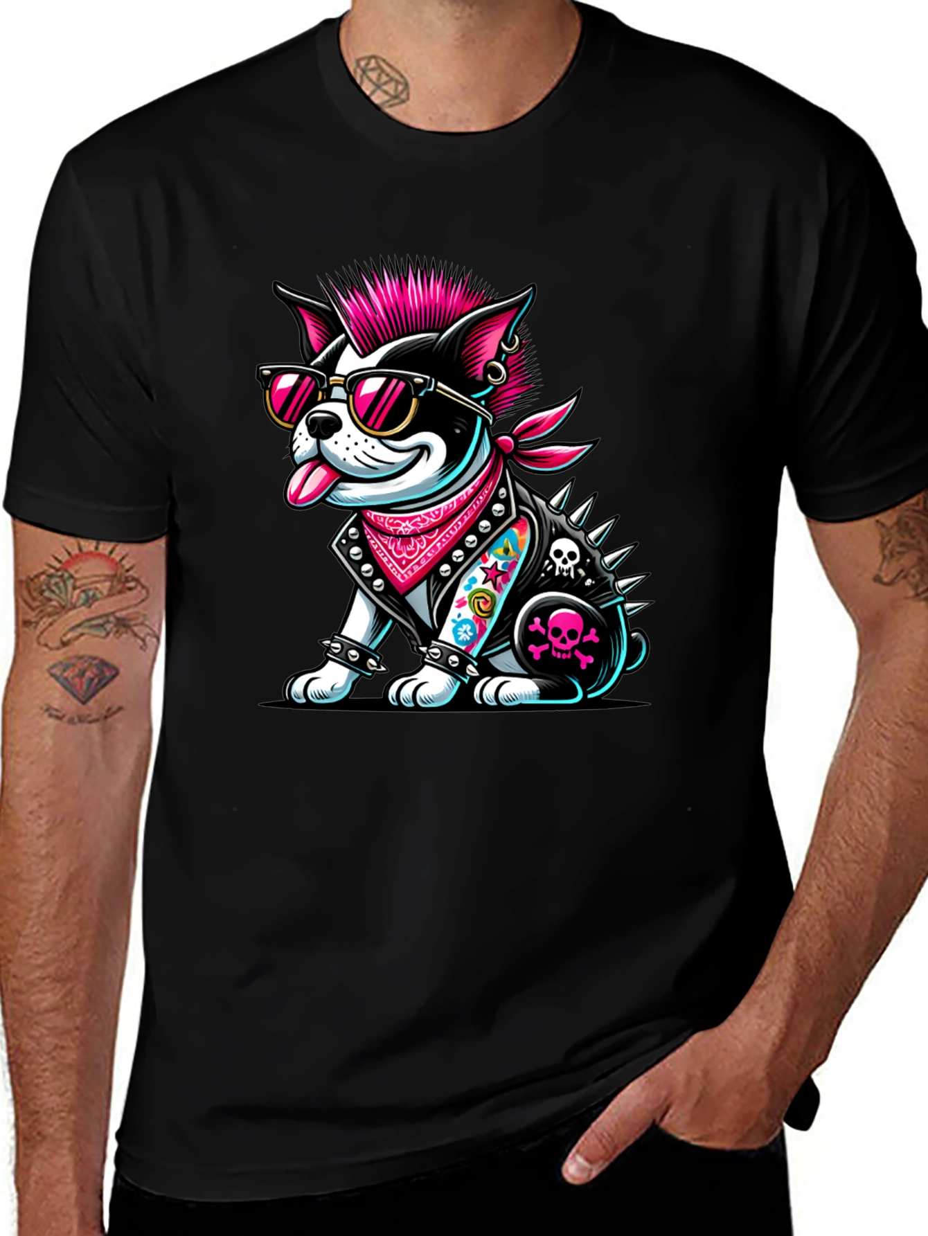 Variant 18 of Punk Dog T-Shirt: Rocker Puppy Tee