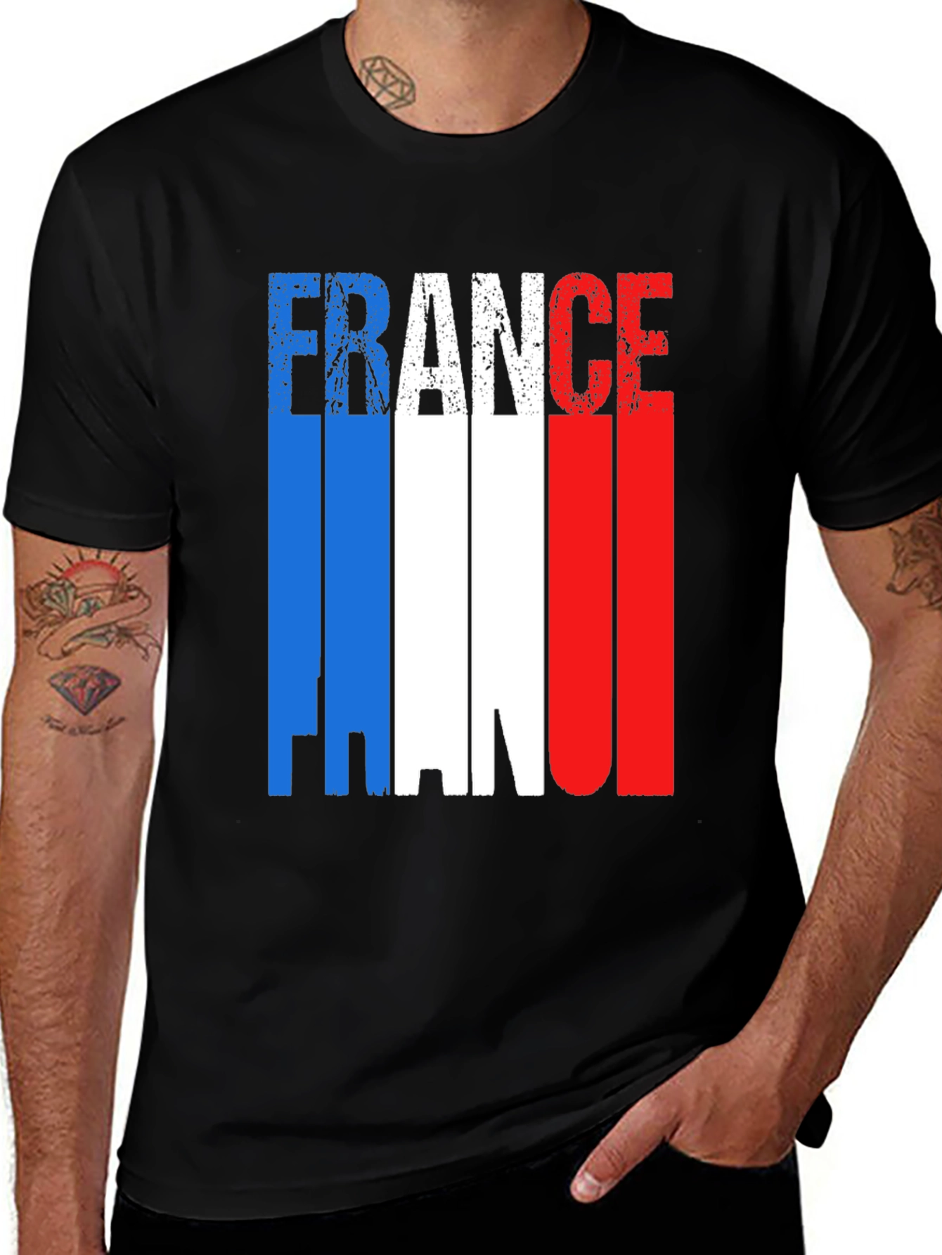 France Flag T-Shirt - Patriotic French Pride Tee