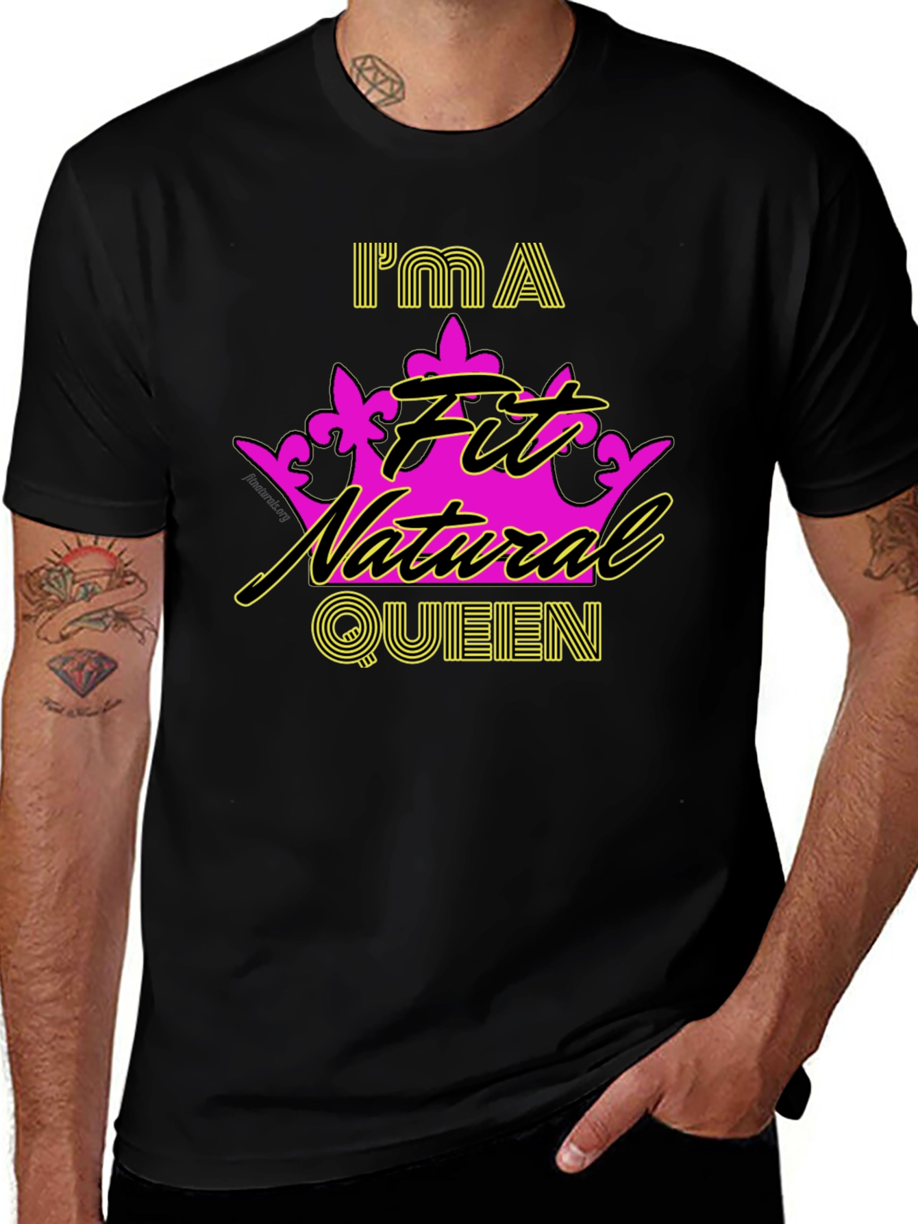 Variant 21 of I'm a Fit Natural Queen T-Shirt