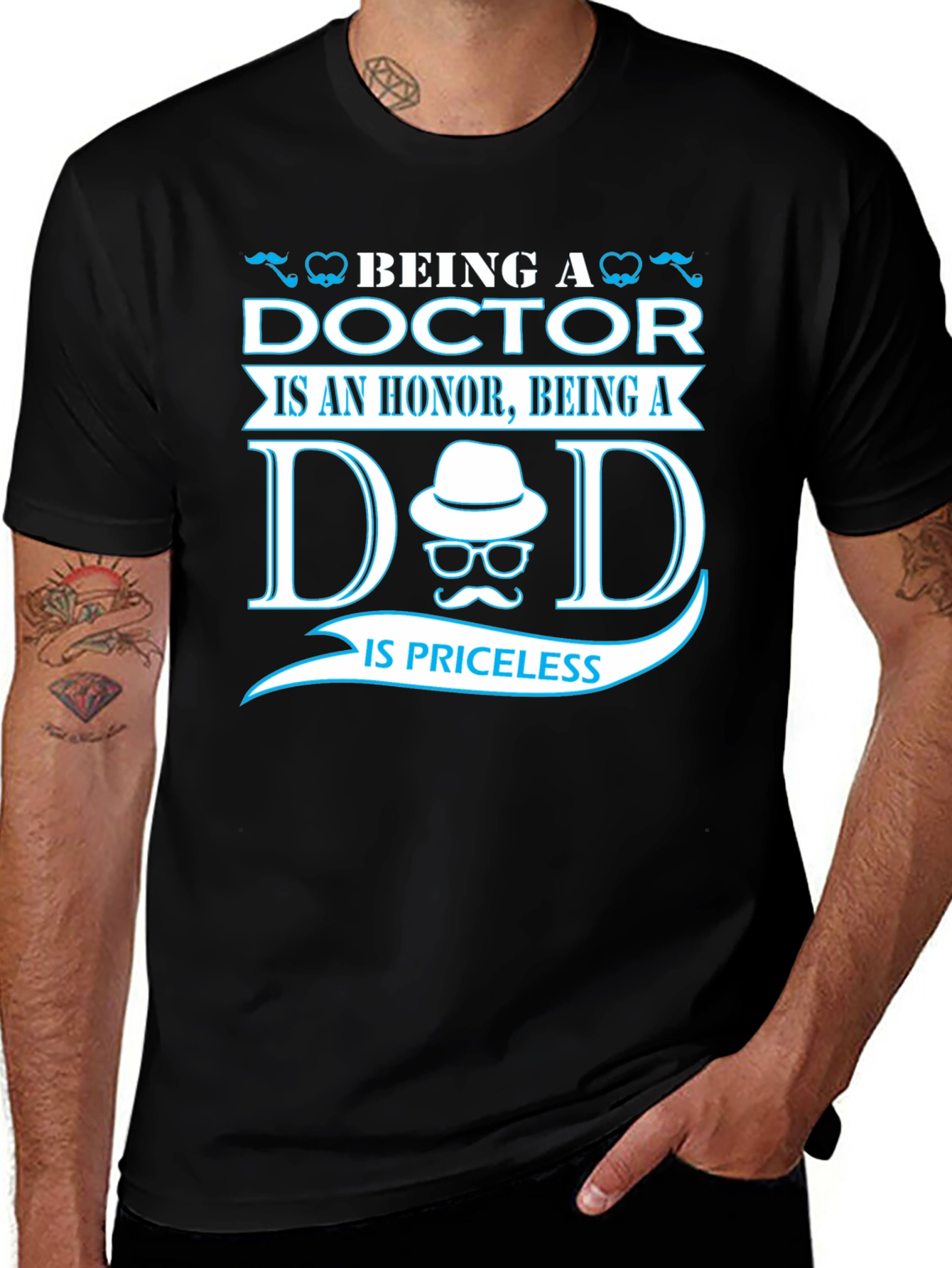 Variant 6 of Doctor Dad T-Shirt: Honor & Priceless