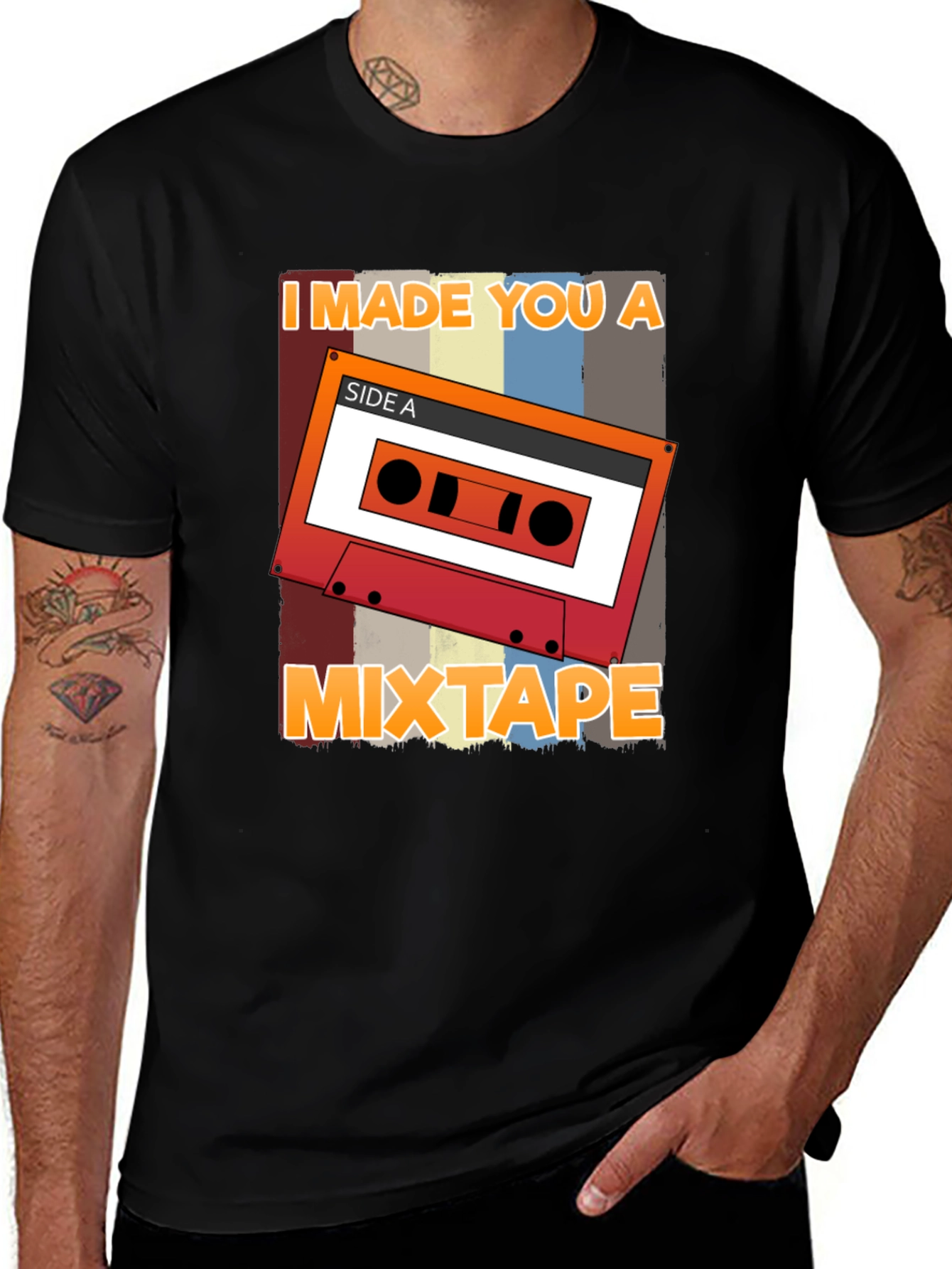 Variant 22 of Retro Mixtape T-Shirt - I Made You A Mixtape