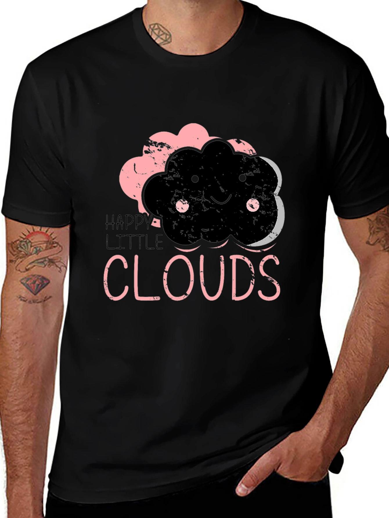 Variant 5 of Happy Little Clouds Graphic T-Shirt