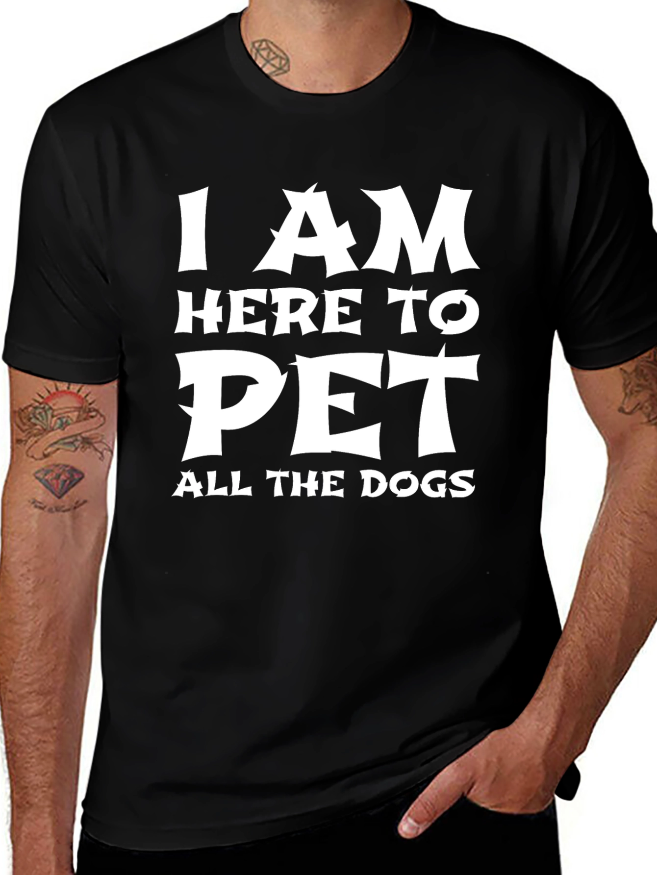I am Here to Pet All the Dogs T-Shirt
