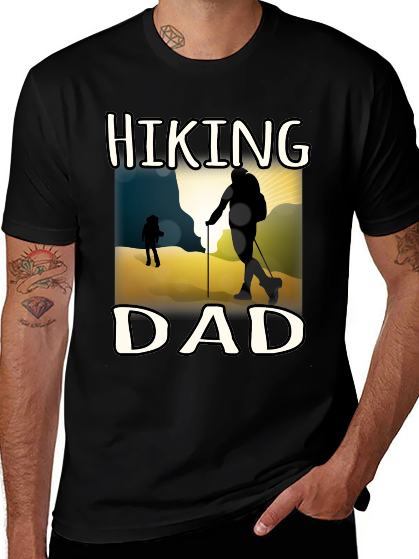 Variant 28 of Hiking Dad T-Shirt - Outdoor Adventure Apparel