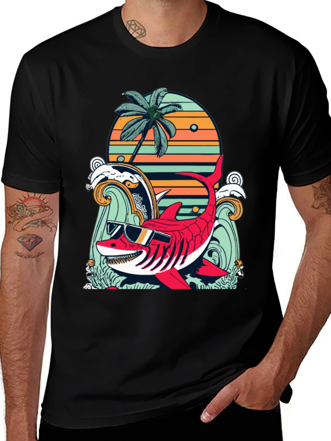 Cool Shark Summer Graphic Tee