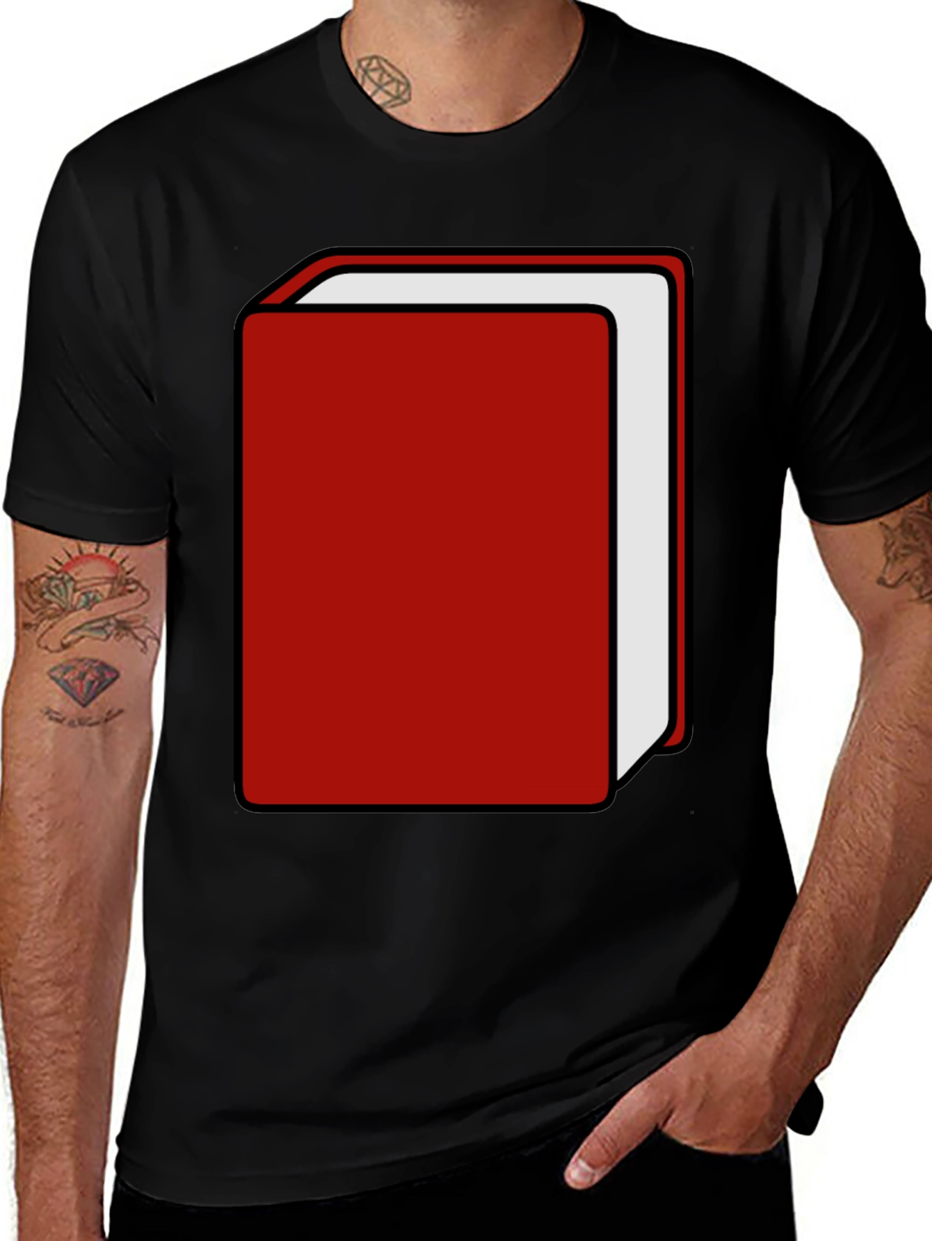 Variant 13 of Red Book Graphic Tee - Stylish & Unique Design