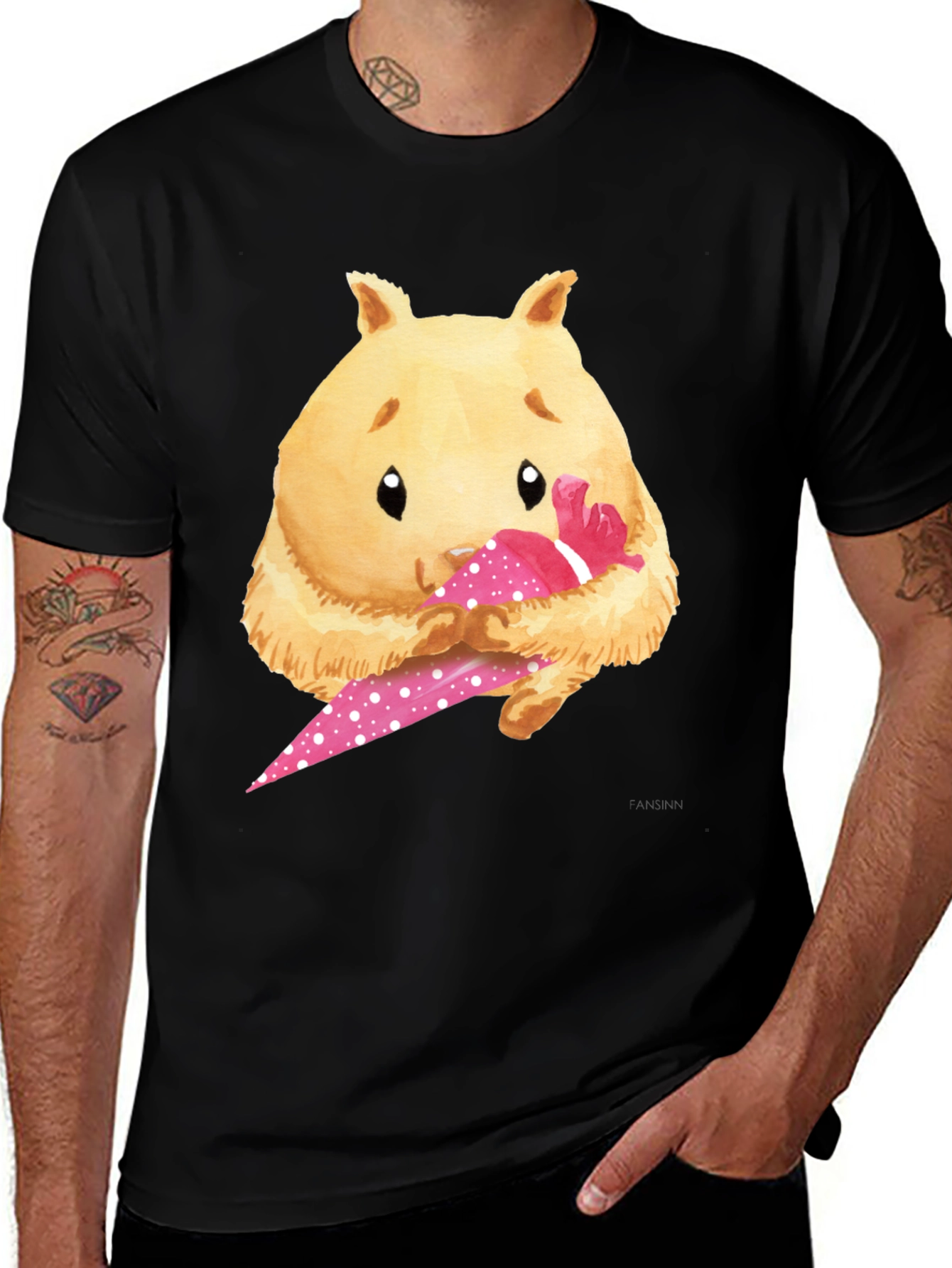 Variant 11 of Hamster with Treat Graphic Tee