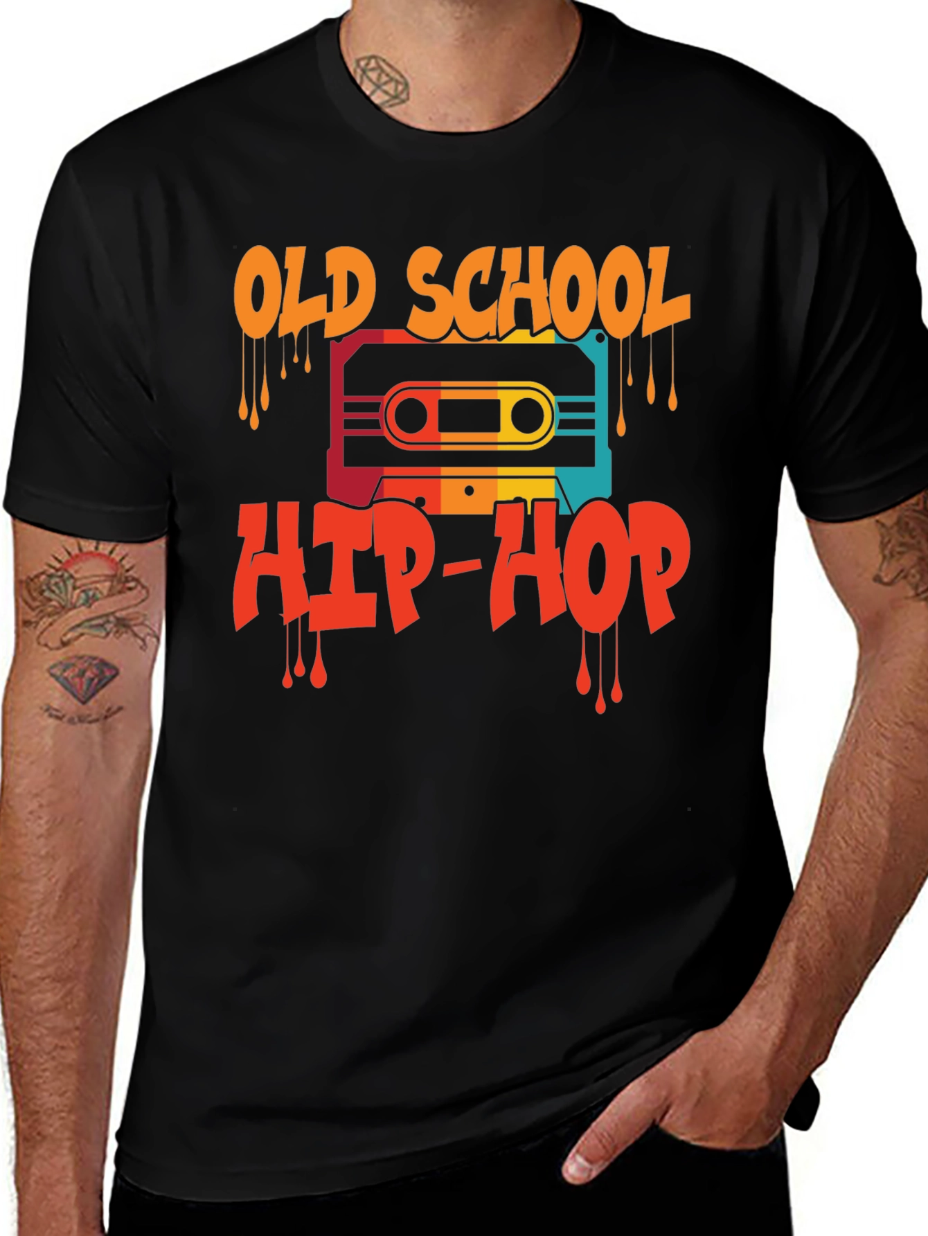 Variant 24 of Old School Hip-Hop Graphic Tee