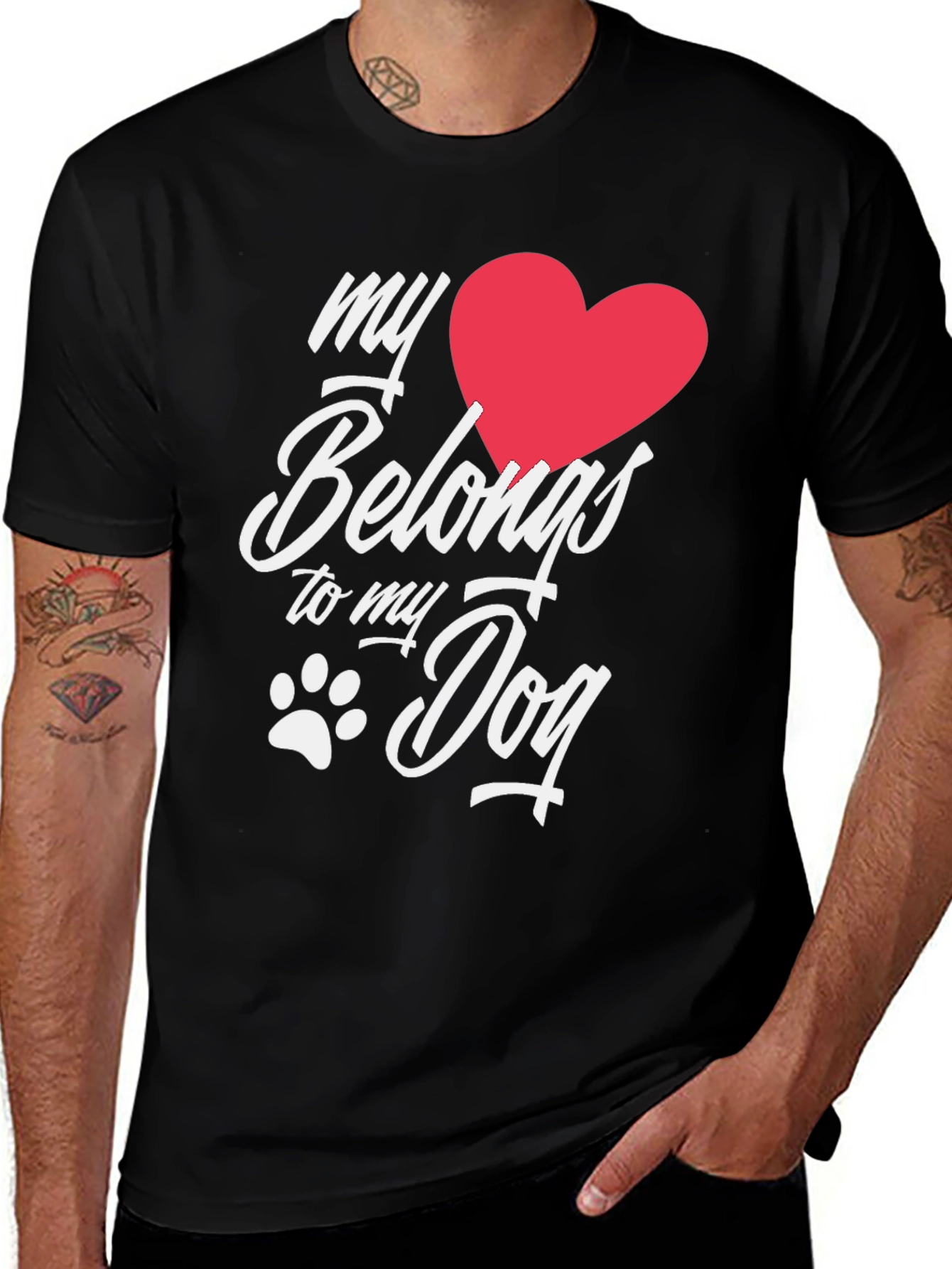 Variant 13 of My Heart Belongs to My Dog T-Shirt