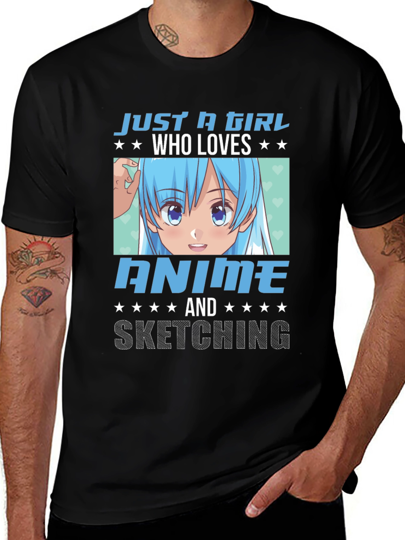 Variant 16 of Anime Lover T-Shirt - Just a Girl Who Loves Anime