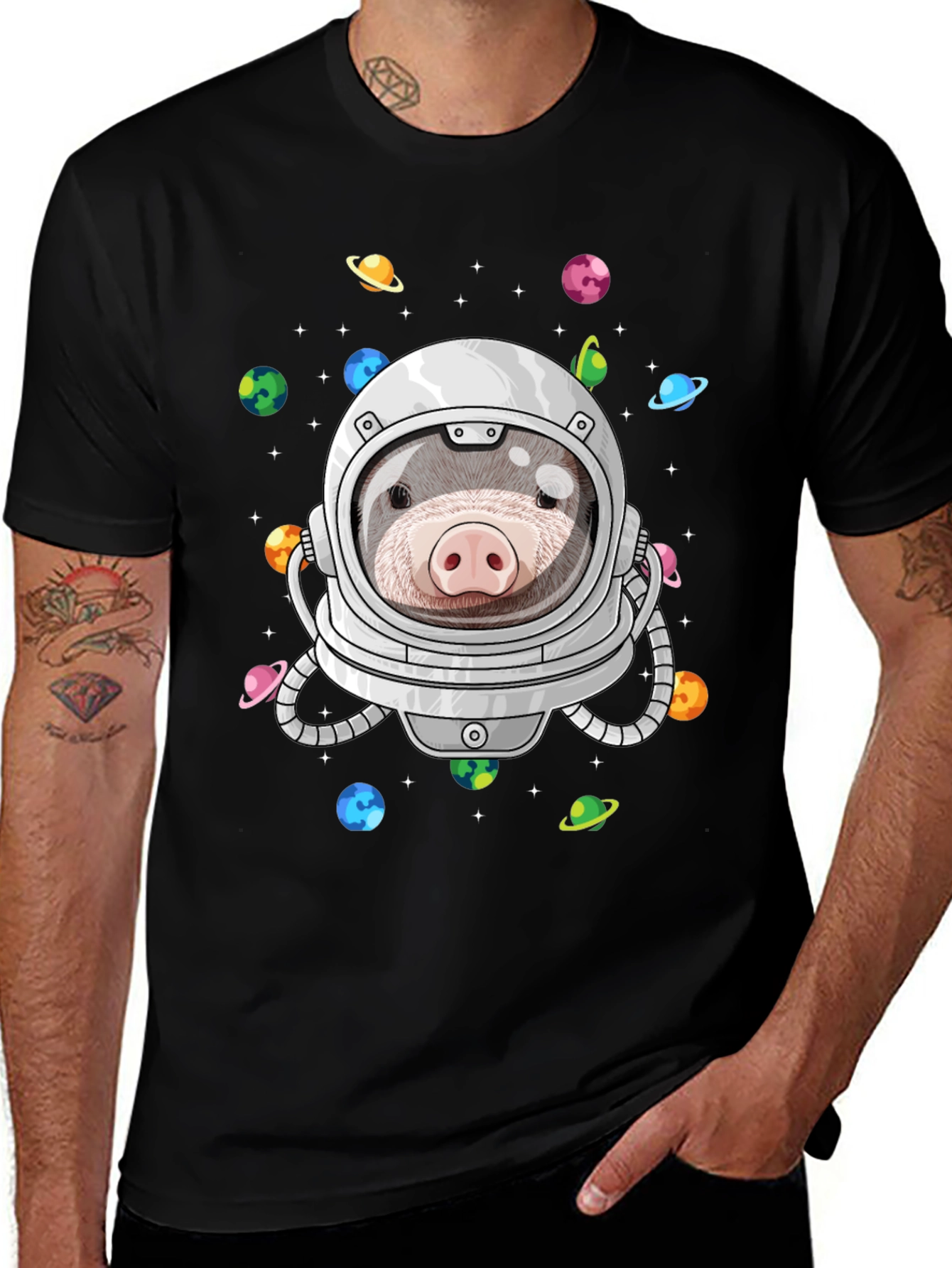 Variant 4 of Mole Astronaut T-Shirt: Space Explorer Tee