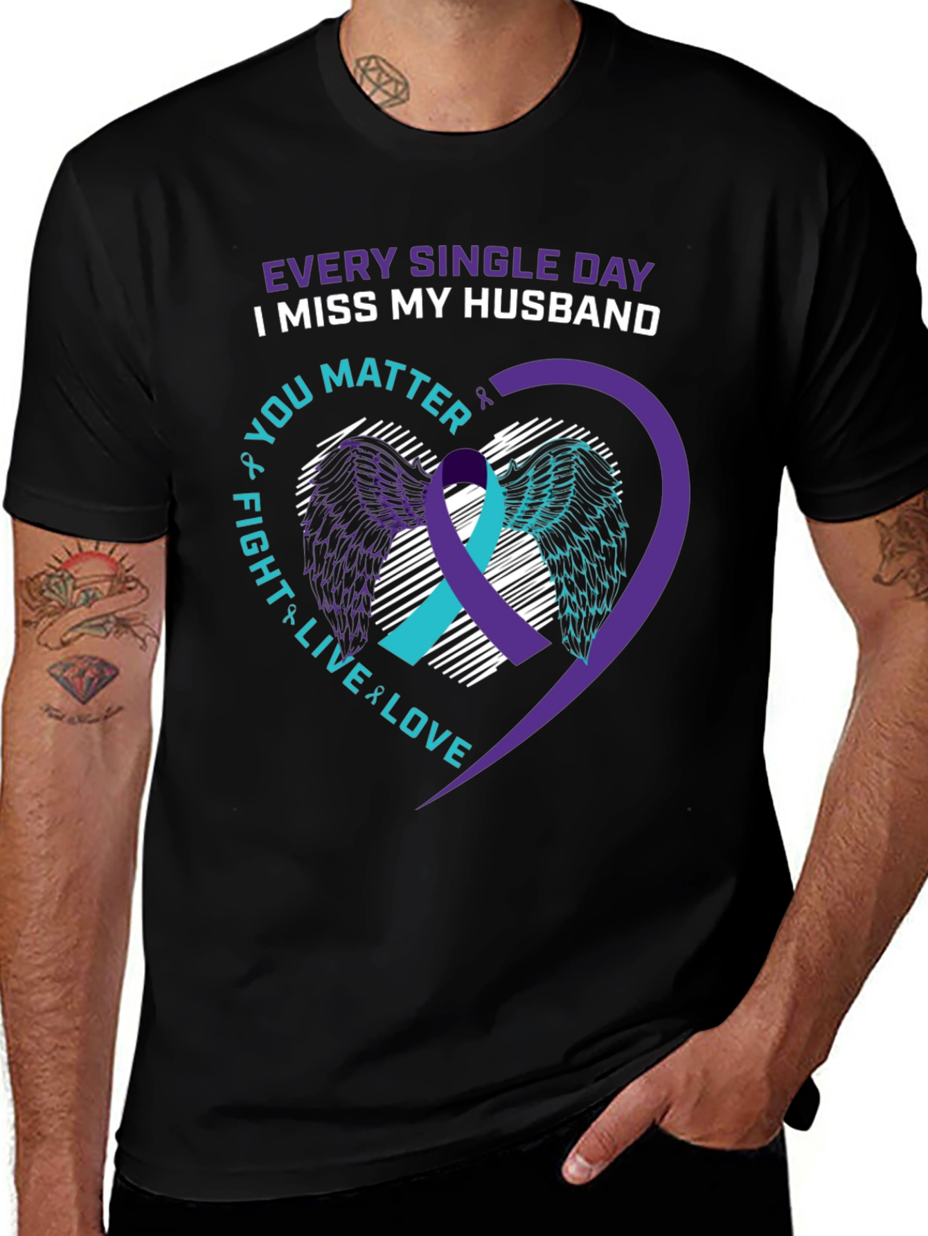 Variant 23 of I Miss My Husband Graphic Tee