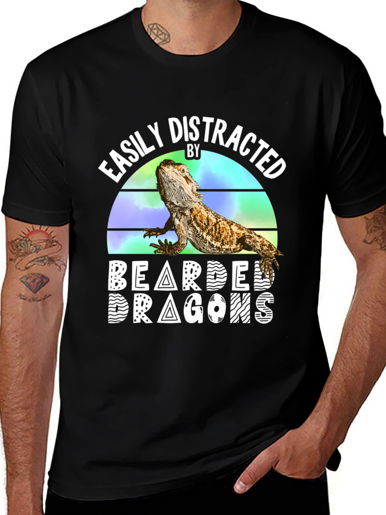 Variant 30 of Easily Distracted By Bearded Dragons T-Shirt