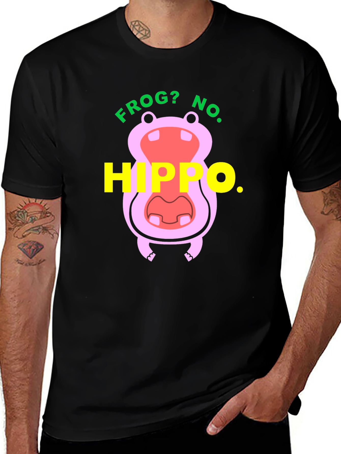 Variant 15 of Frog? No. Hippo T-Shirt - Funny Animal Tee