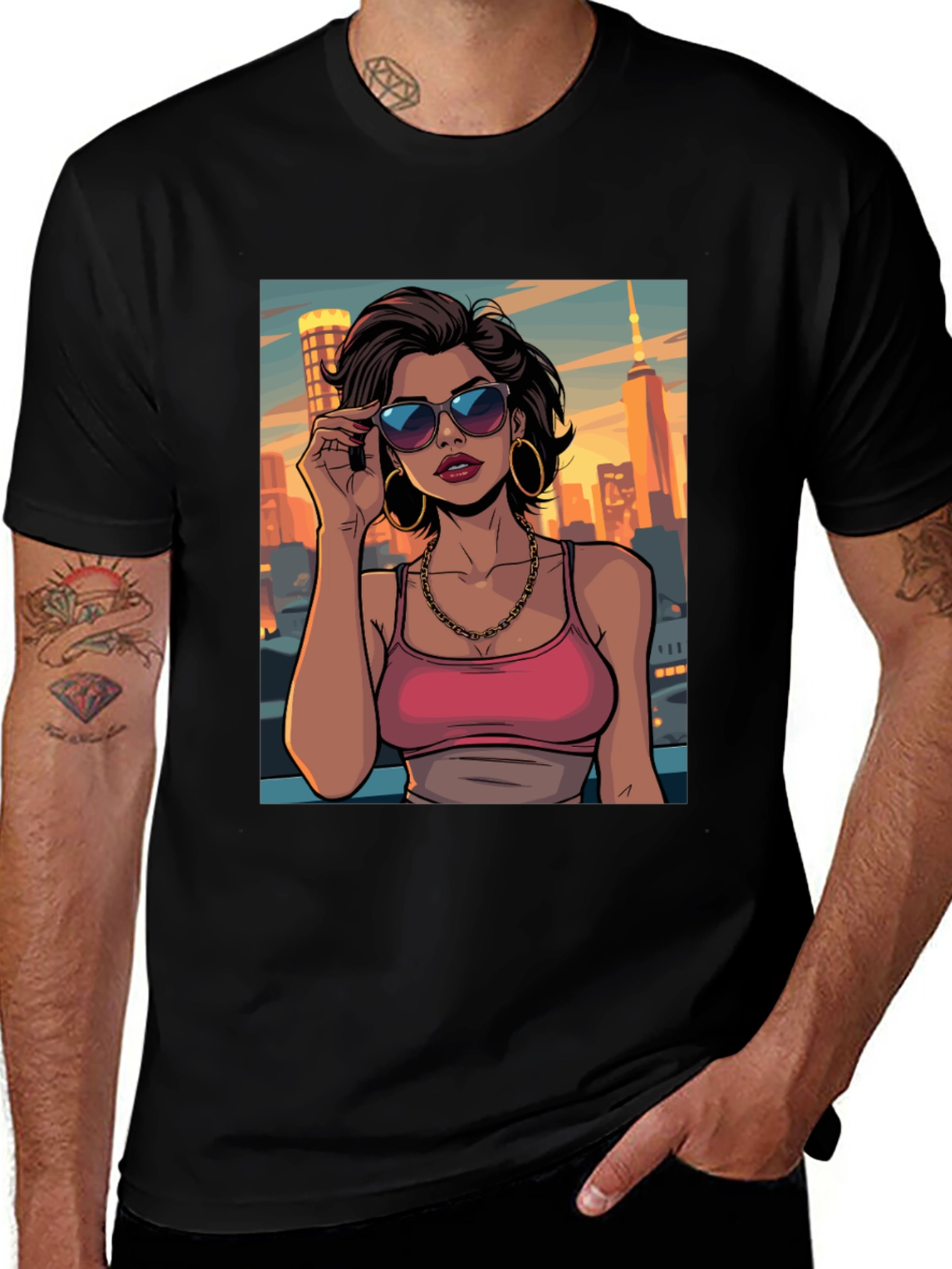 Variant 28 of City Girl Tee - Graphic Print T-Shirt
