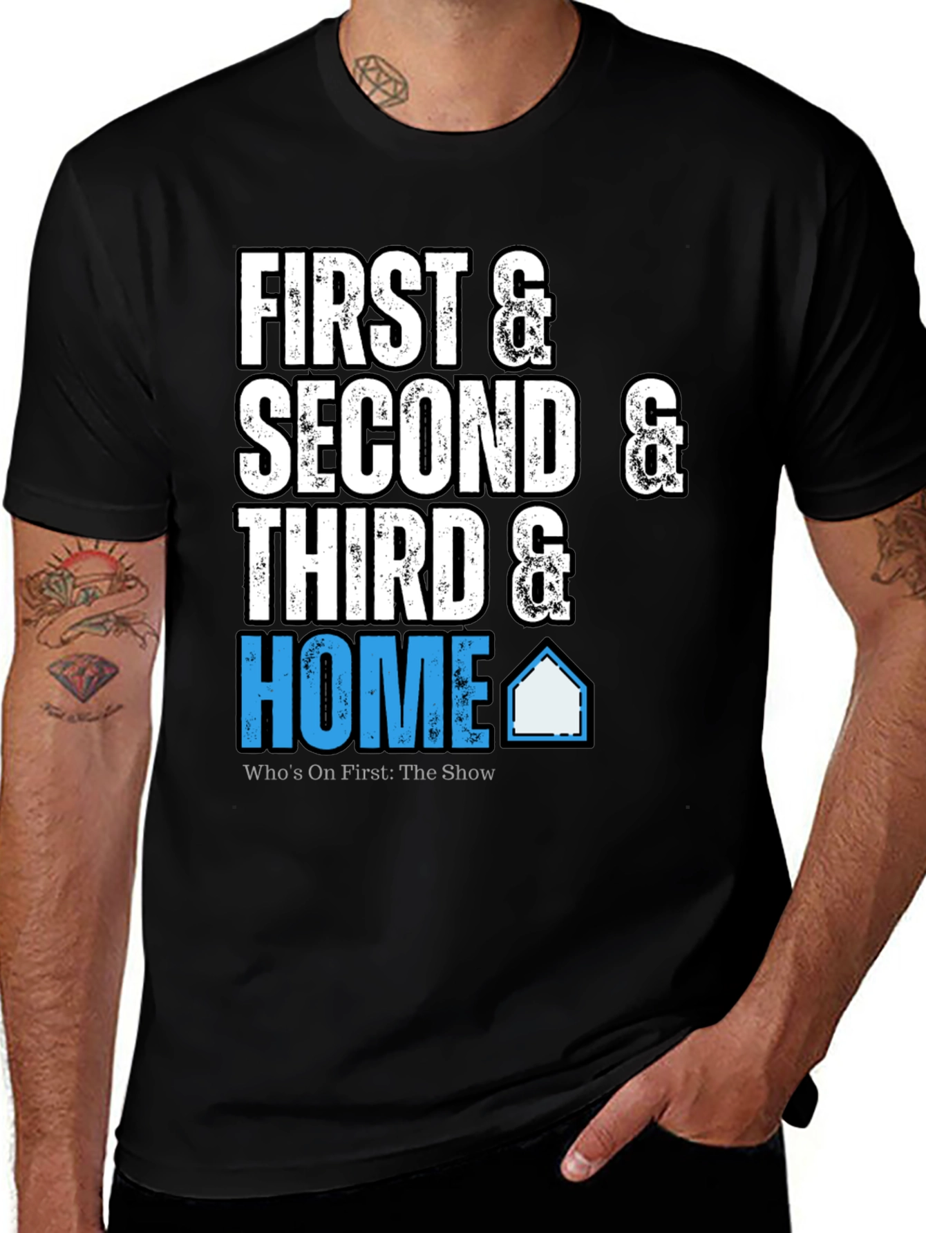 Variant 7 of First, Second, Third & Home Black T-Shirt