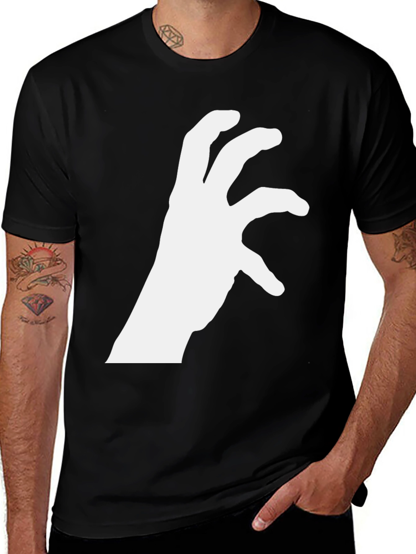 Variant 25 of Unique Hand Gesture Graphic Tee