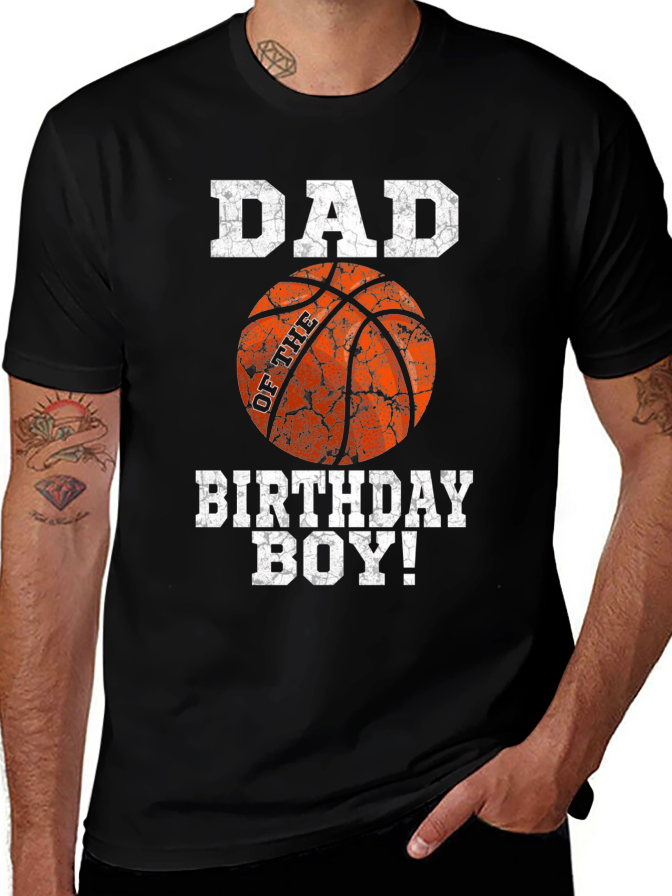 Variant 30 of Dad of the Birthday Boy Basketball T-Shirt