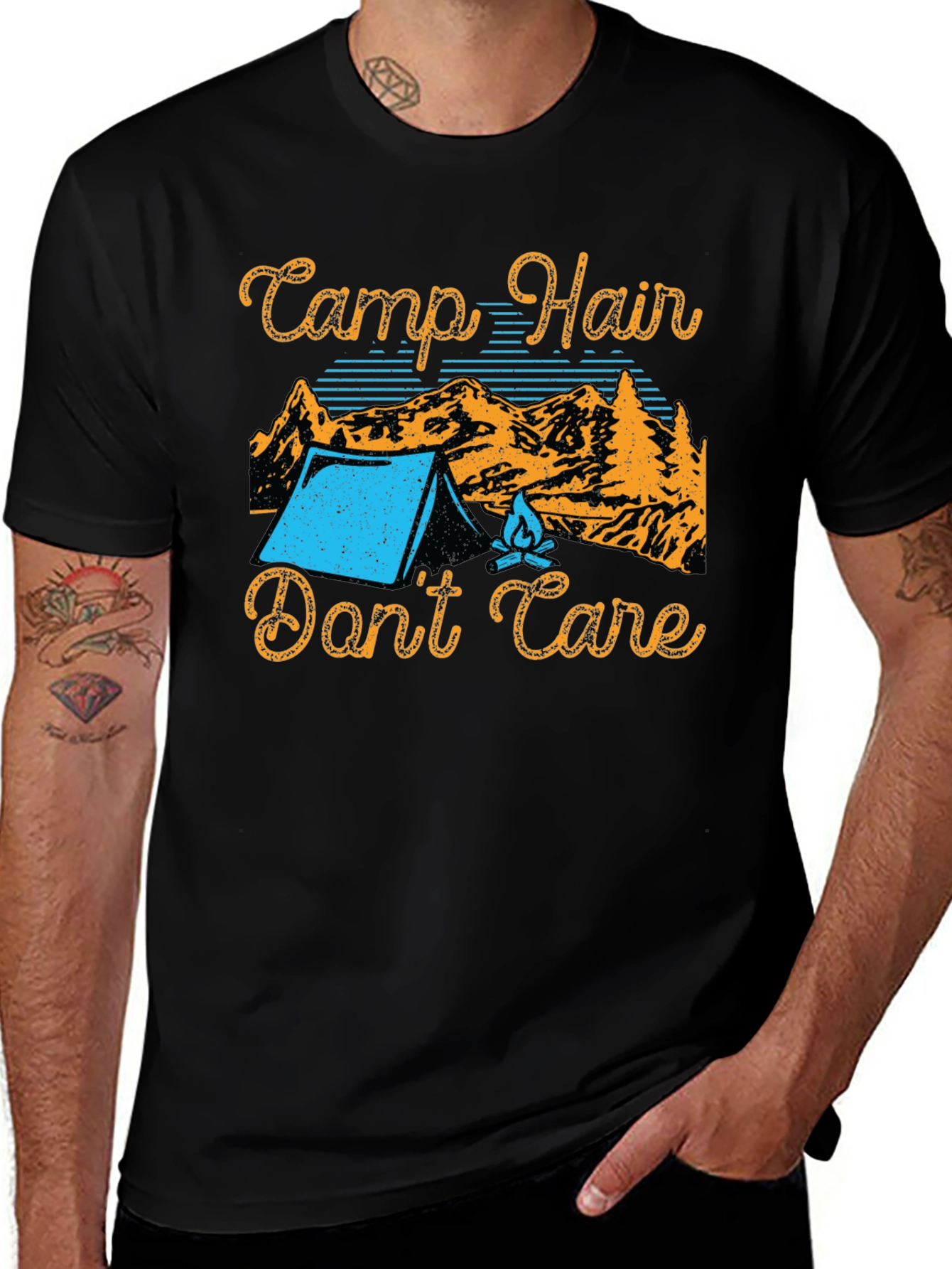 Variant 4 of Camp Hair Don't Care T-Shirt