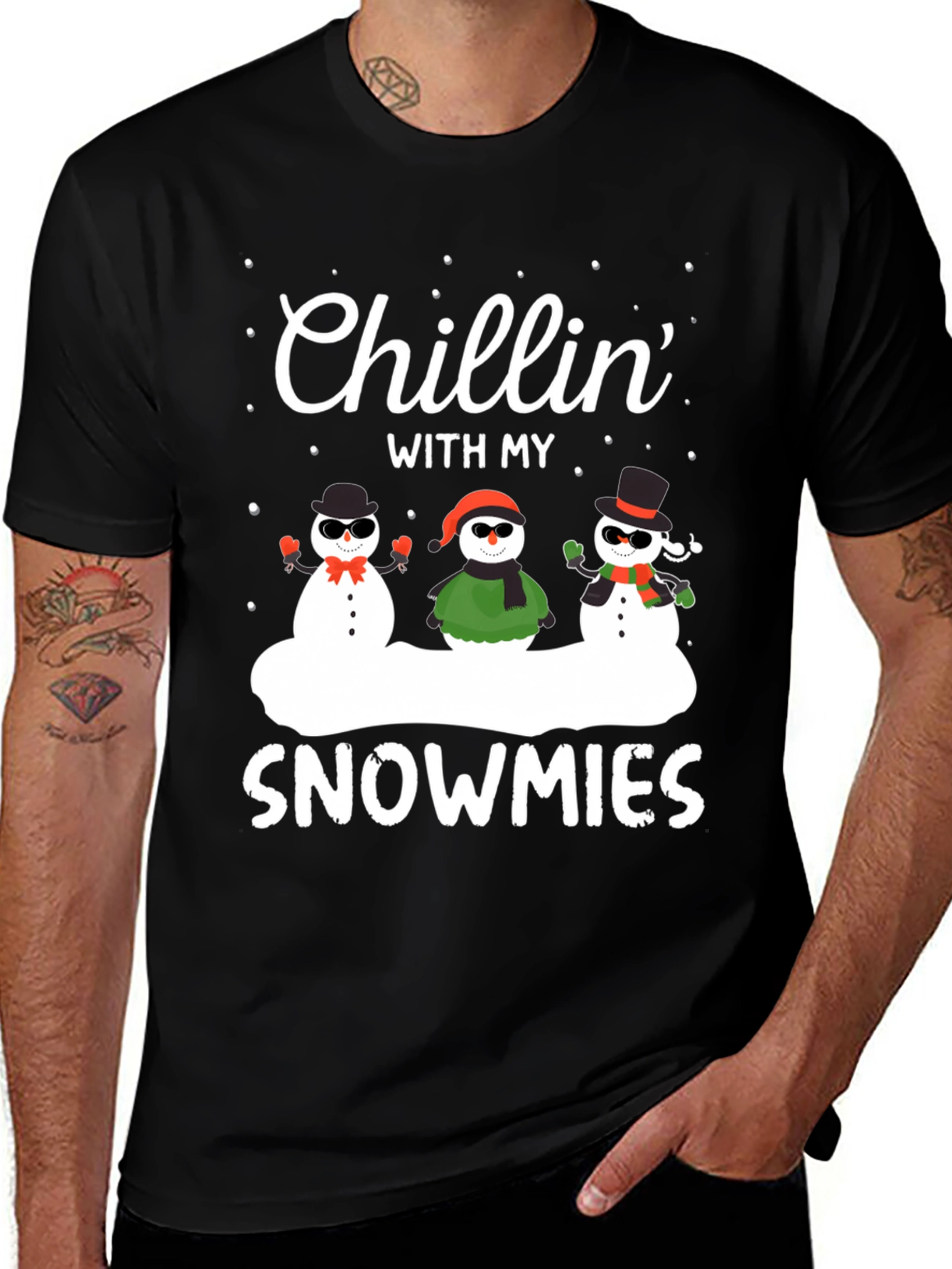 Chillin' with my Snowmies Christmas T-Shirt