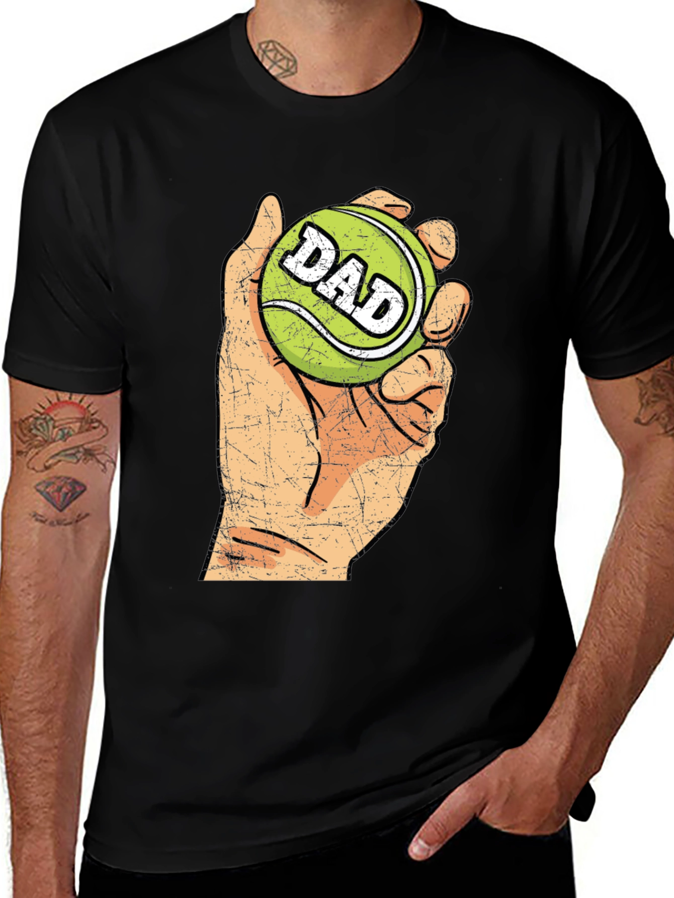 Variant 29 of Dad Tennis Ball Graphic Tee - Novelty T-Shirt