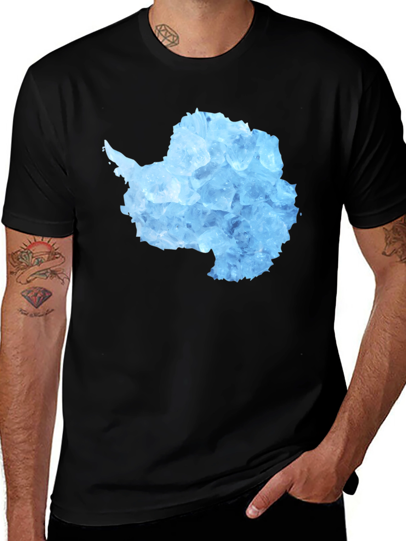 Antarctica Ice Continent Graphic Tee