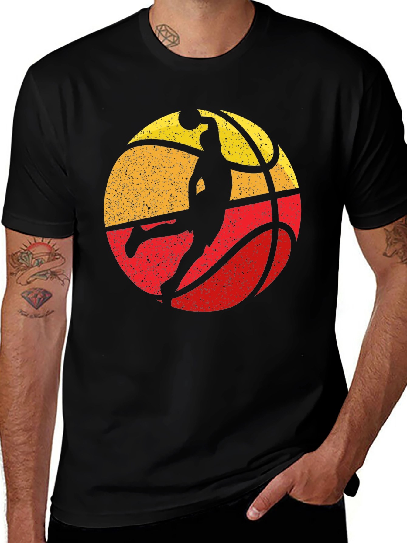 Variant 30 of Basketball Dunk T-Shirt - Retro Graphic Tee