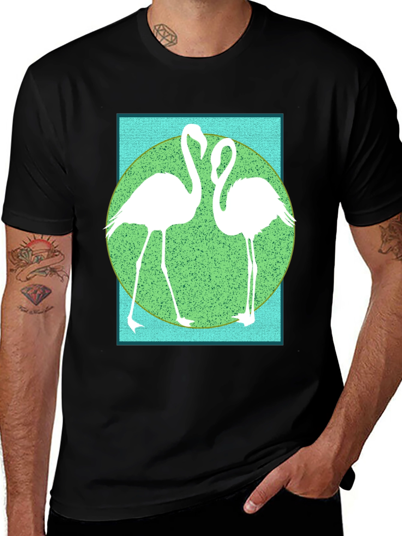 Variant 5 of Flamingo Graphic Tee - Cool Bird Design