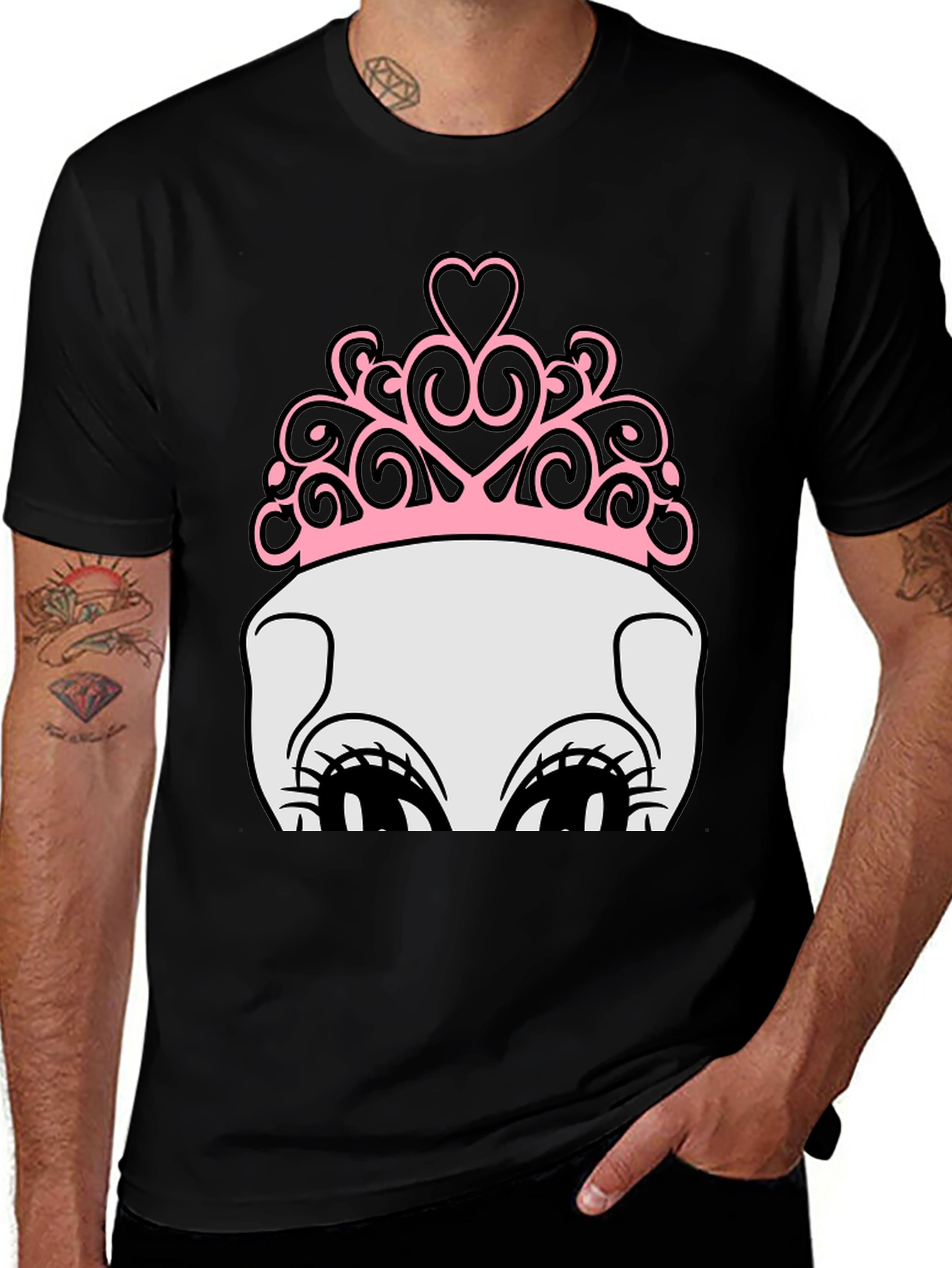 Variant 29 of Princess Pup Tee - Cartoon Dog Crown T-Shirt