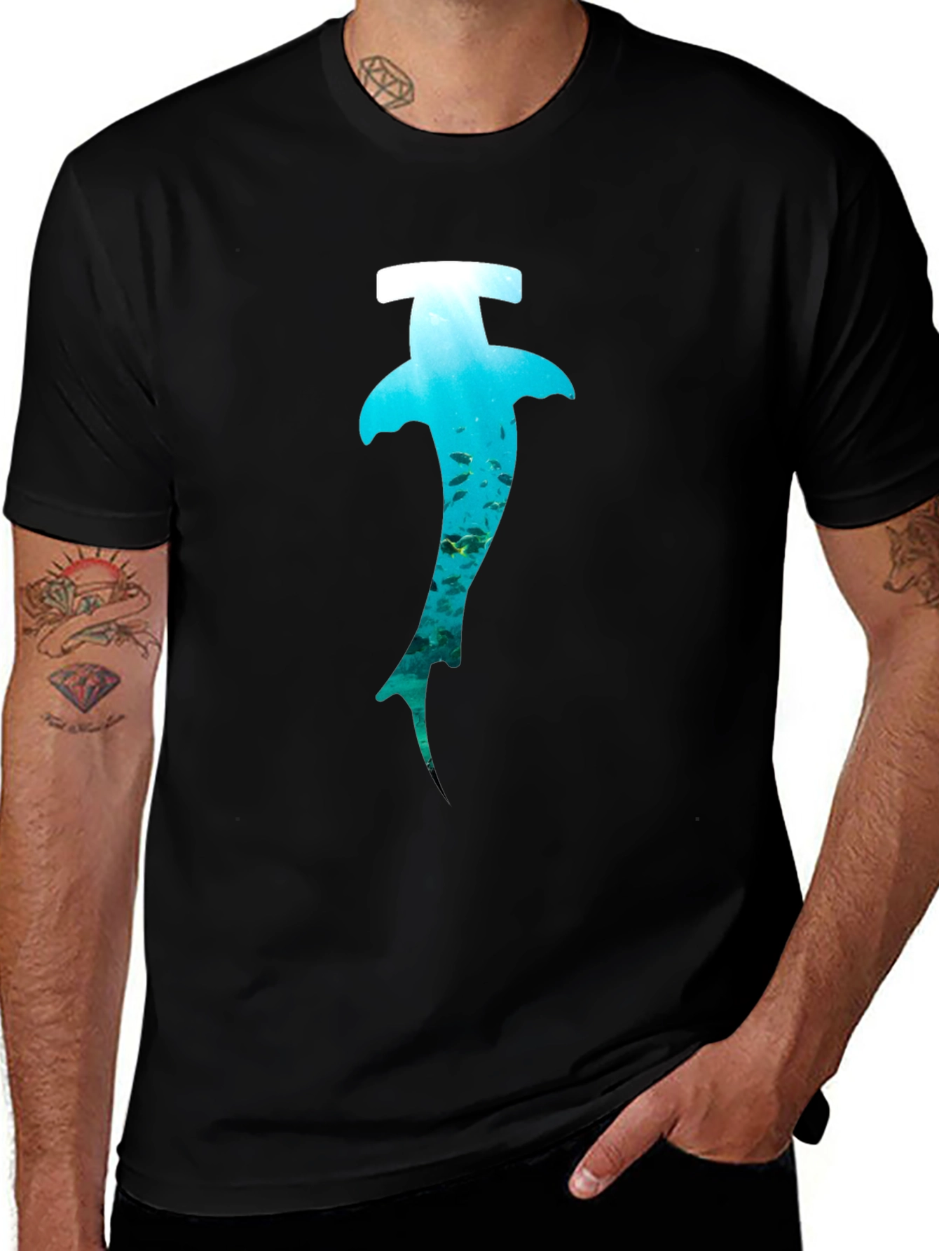 Variant 12 of Hammerhead Shark Ocean T-Shirt
