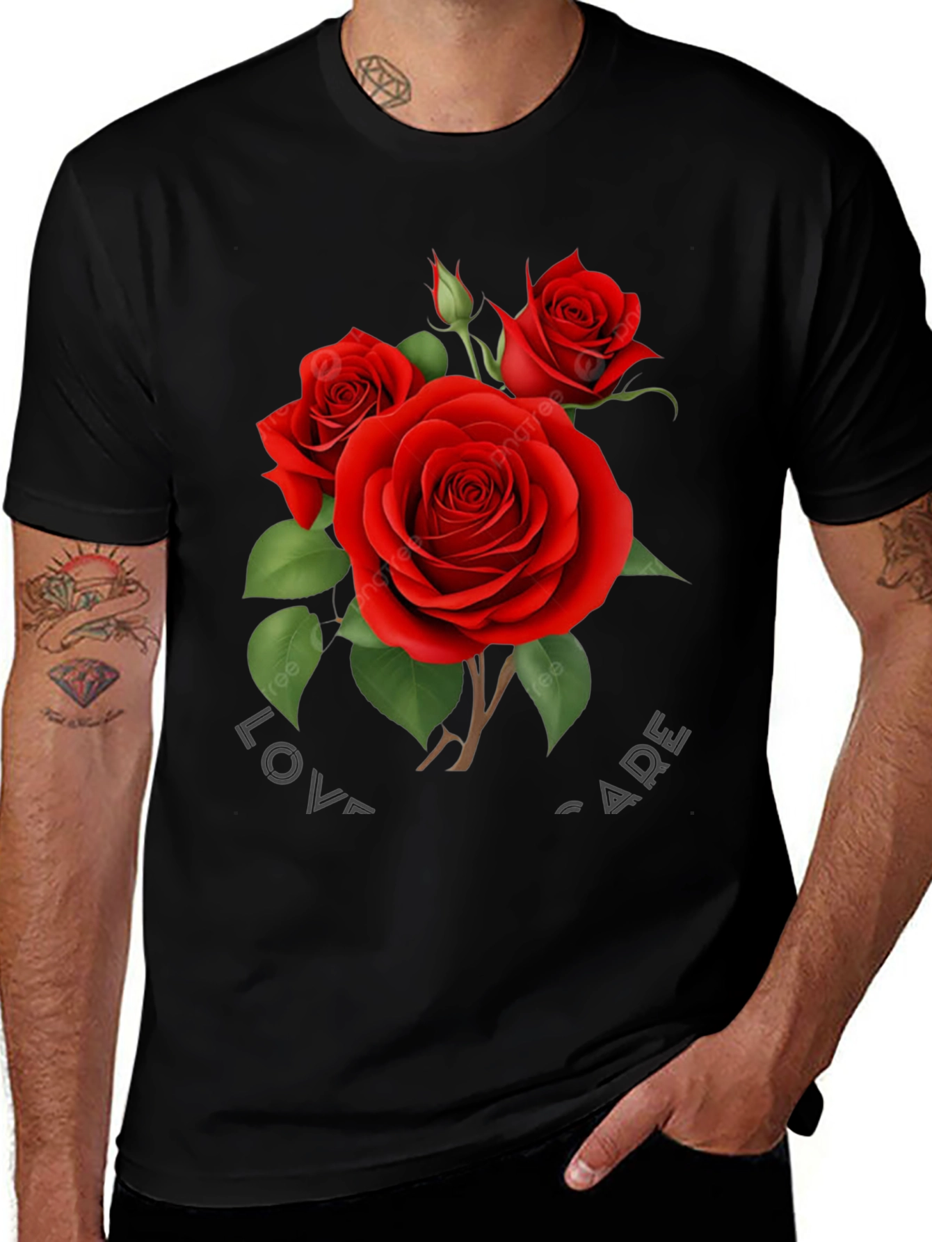 Variant 24 of Romantic Rose Graphic T-Shirt